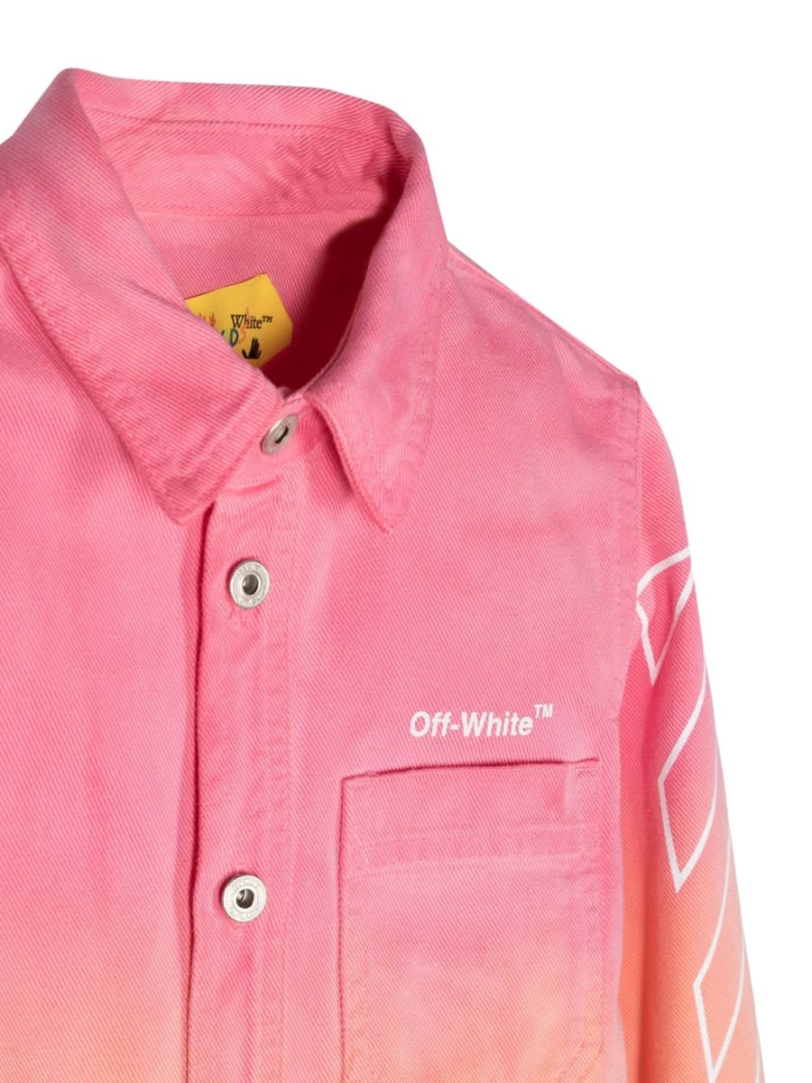 Off-white Helvetica Shirt ml In Multicolour