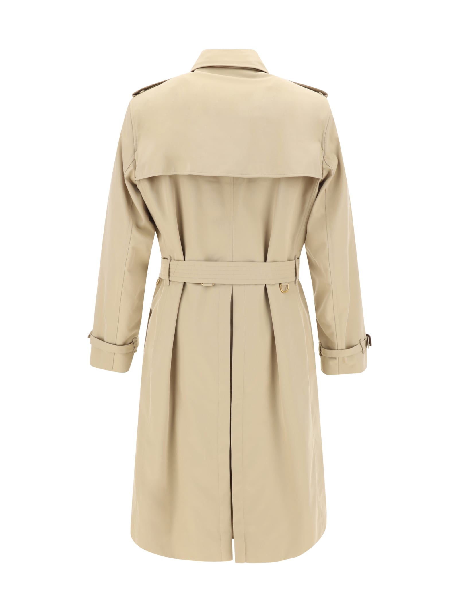 【関税＆送料込み】Burberry Long 'Kensington' Beige Cotton BURBERRY Kensington Long organic cotton-gabardine trench