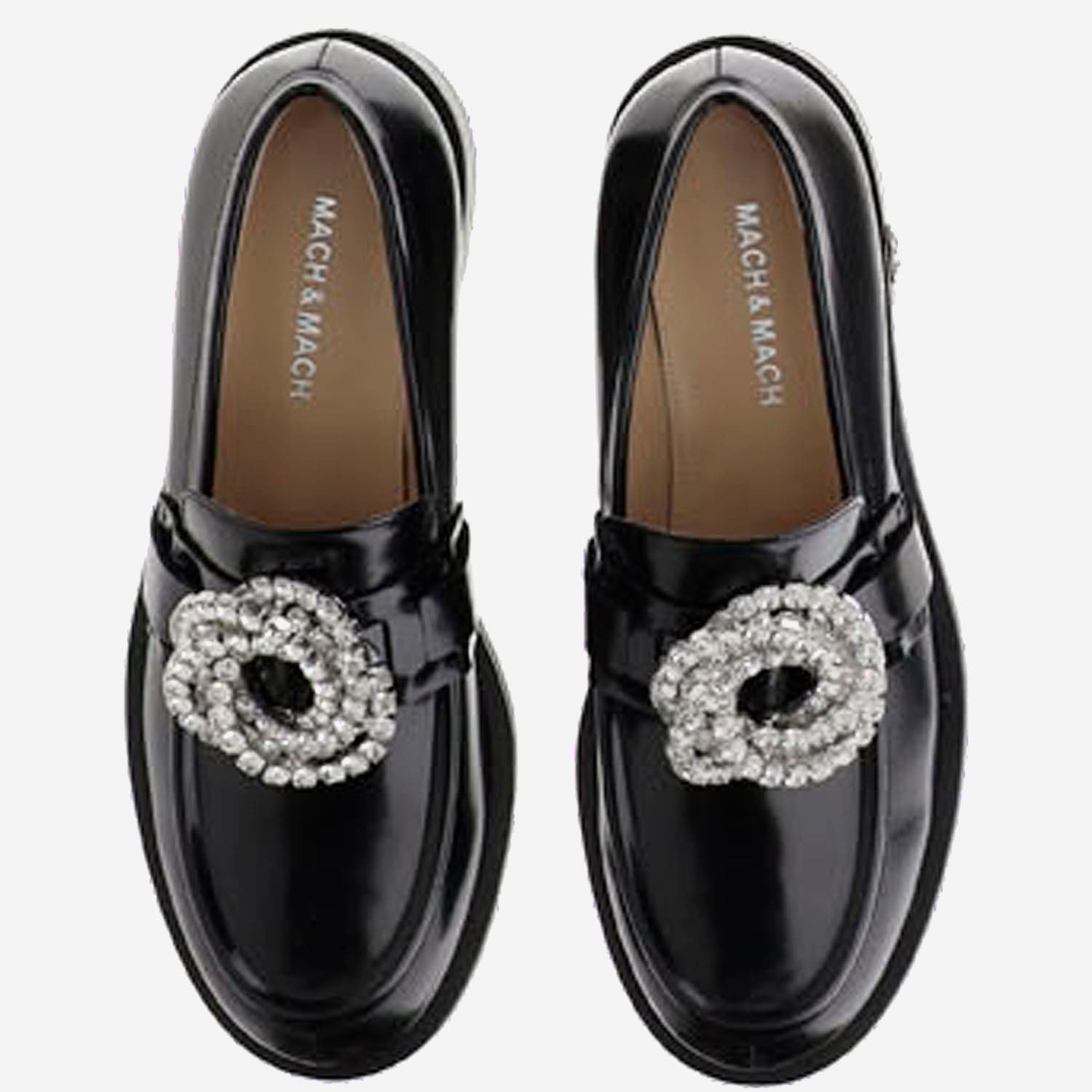 Shop Mach &amp; Mach Galaxy Loafers In Black