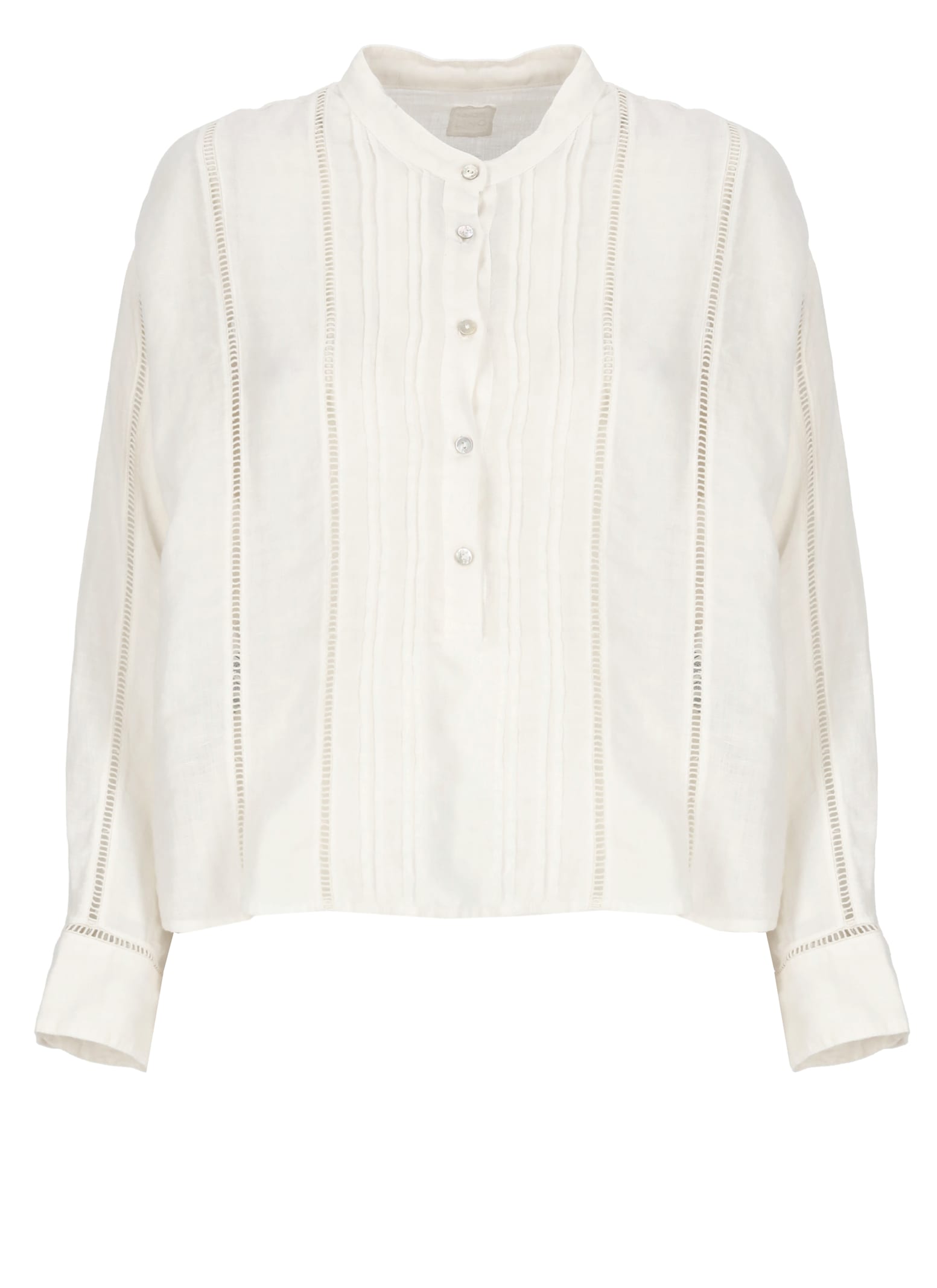 120% Lino Linen Shirt In White