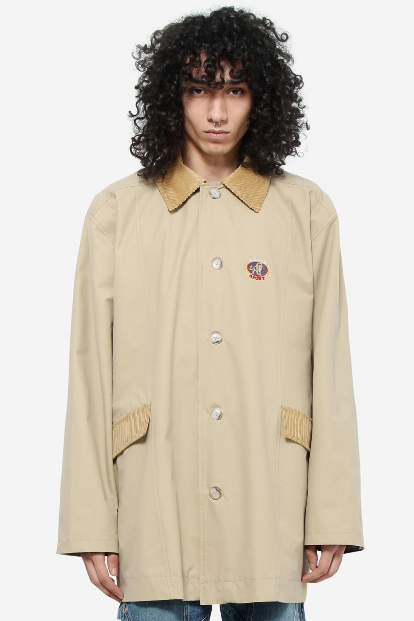 Martine Rose Trench Hanging Sports Casual In Beige