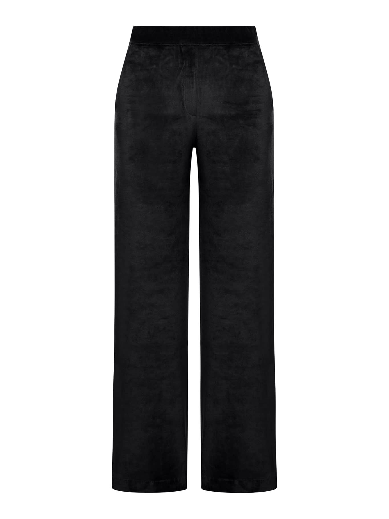 Majestic Flared Style Trousers In Noir