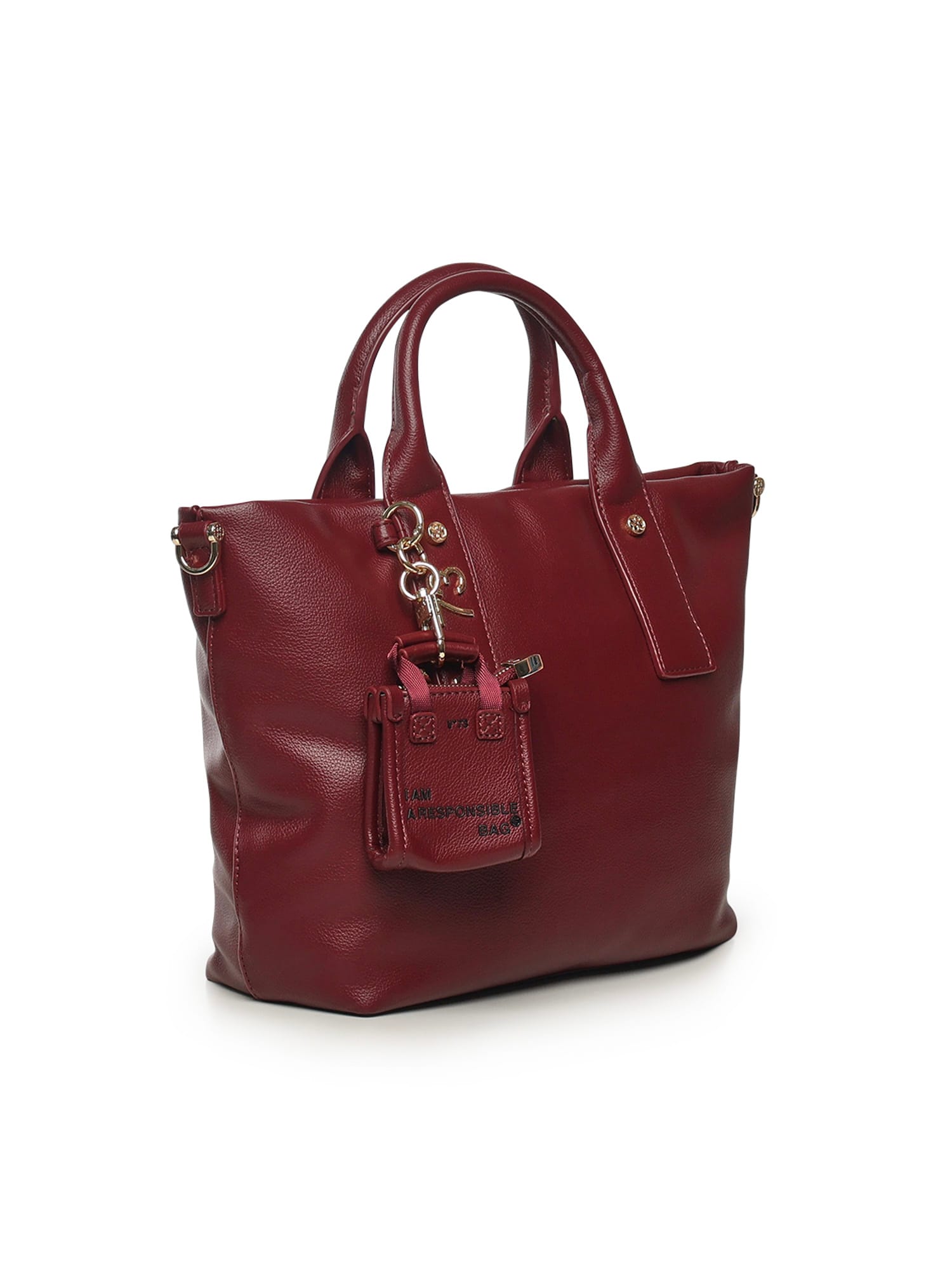 V73 Matilda Shopping Bag In Burgundy