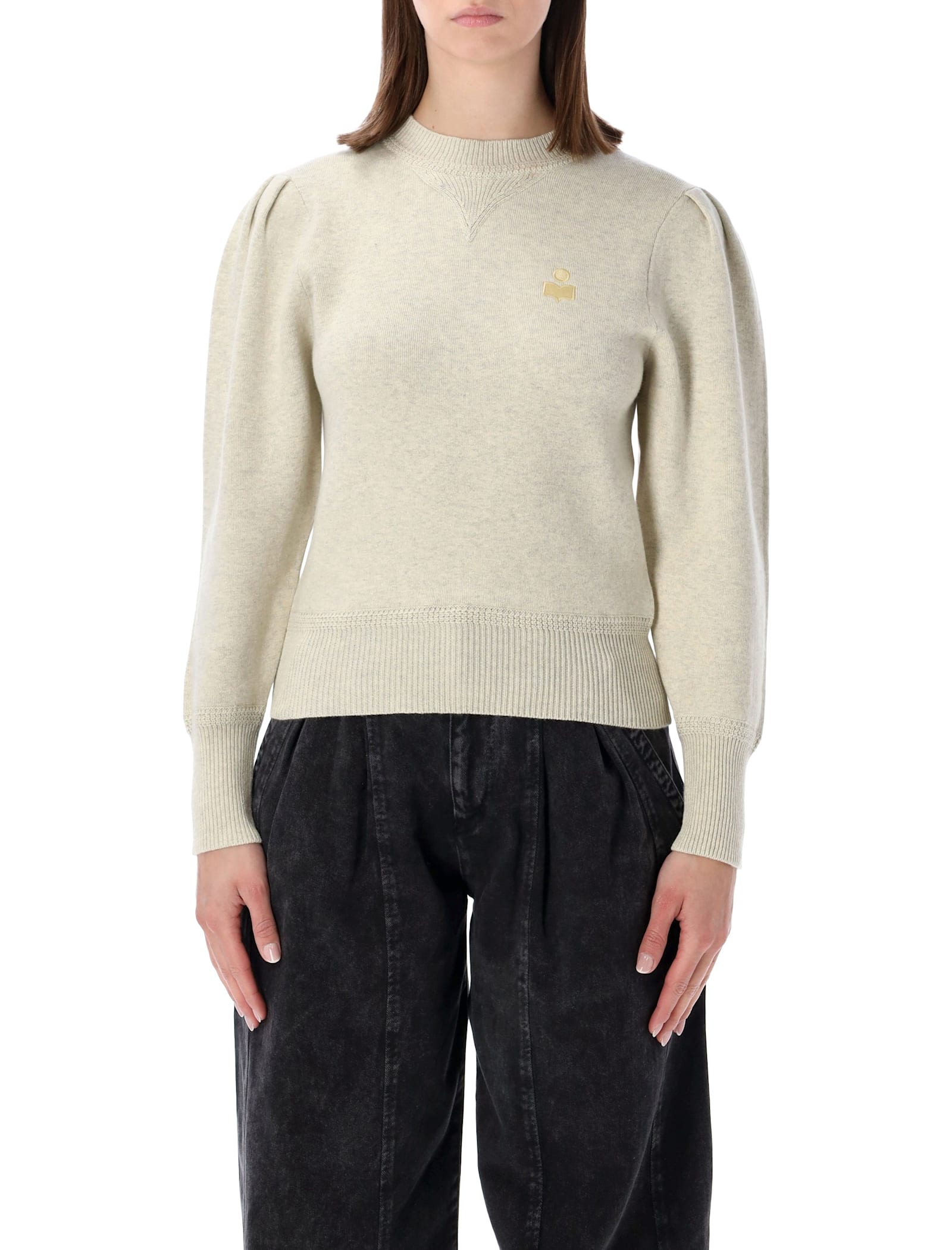 Isabel Marant Étoile Marant Étoile Kelaya Wool-blend Puff-sleeve Sweater