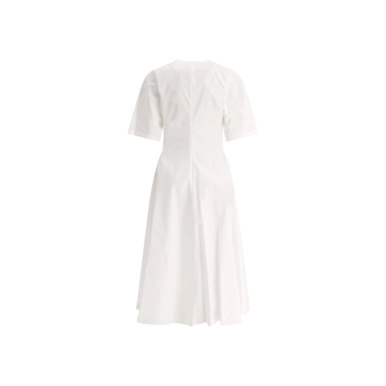 Alaïa Alaia Cotton Midi Dress Women In White