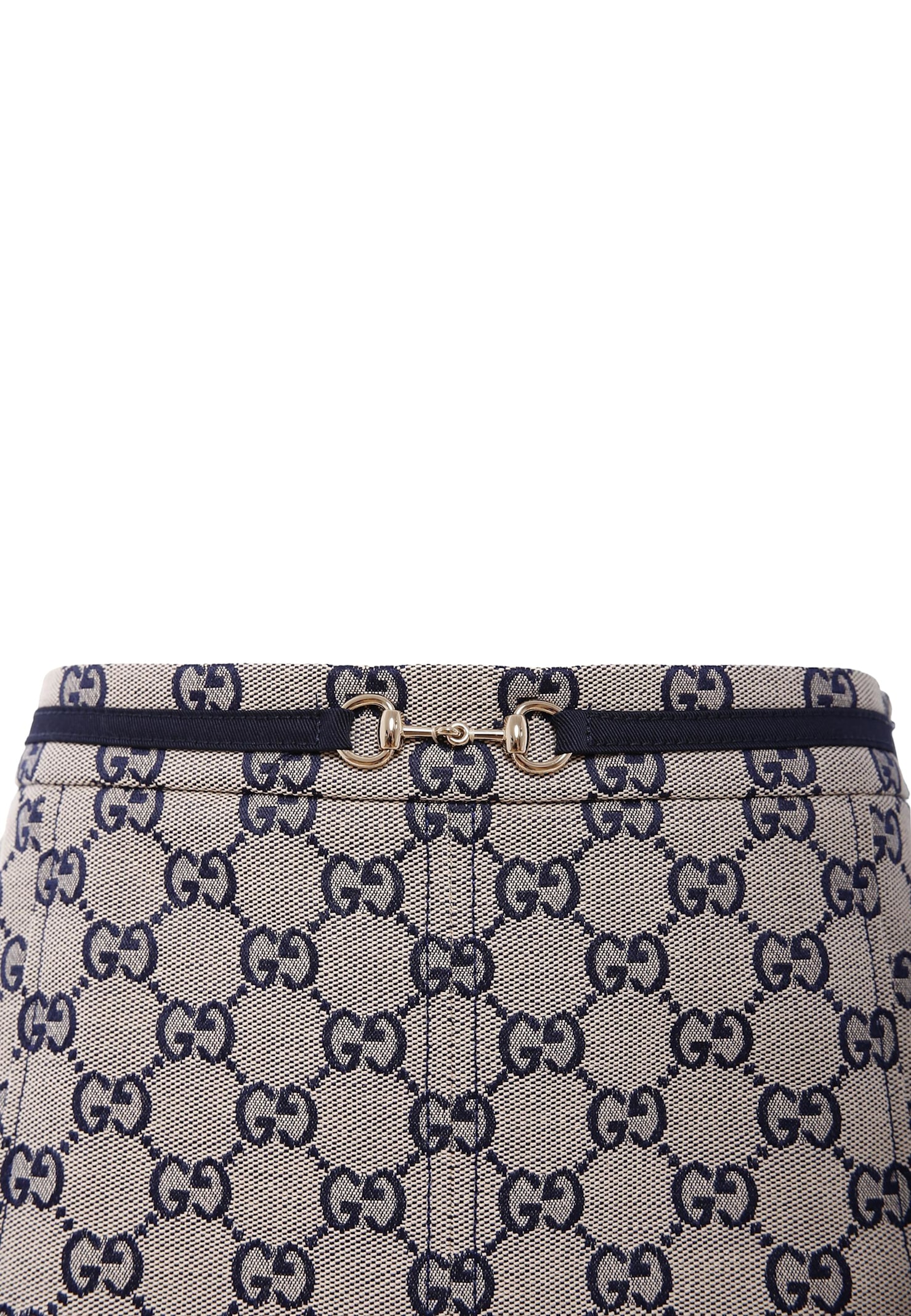 Gucci Gg-patterned Pleated Mini Skirt In Burgundy