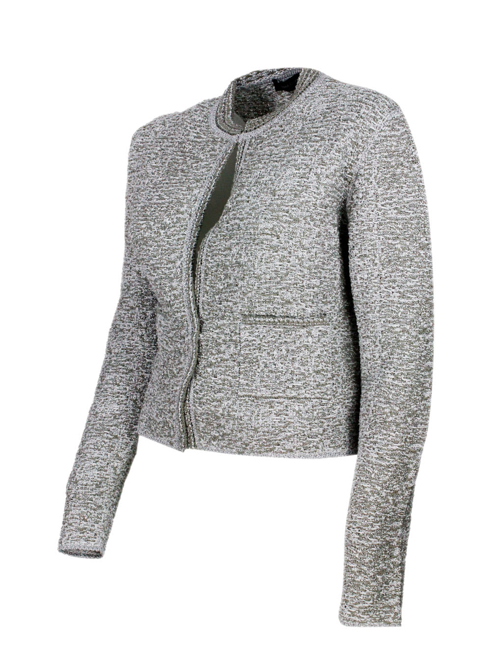 Fabiana Filippi Sweaters Golden In Grigio - Argento