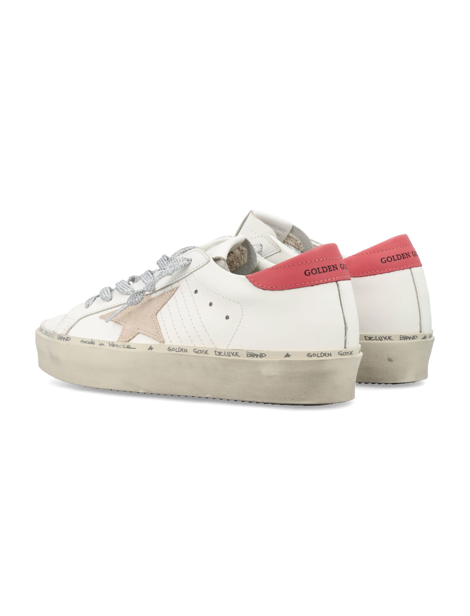 Shop Golden Goose Hi Star Woman Sneakers In Red