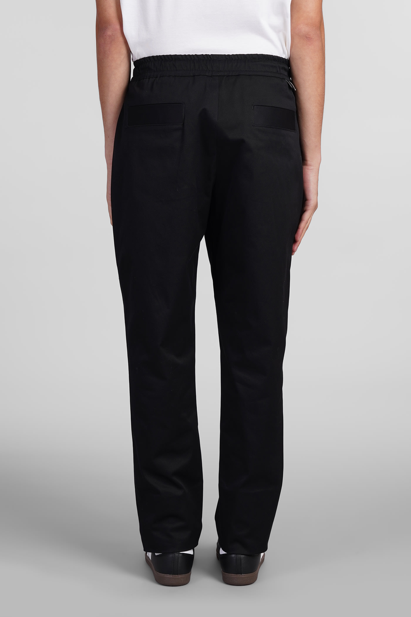 Shop Low Brand George Pants In Black Cotton