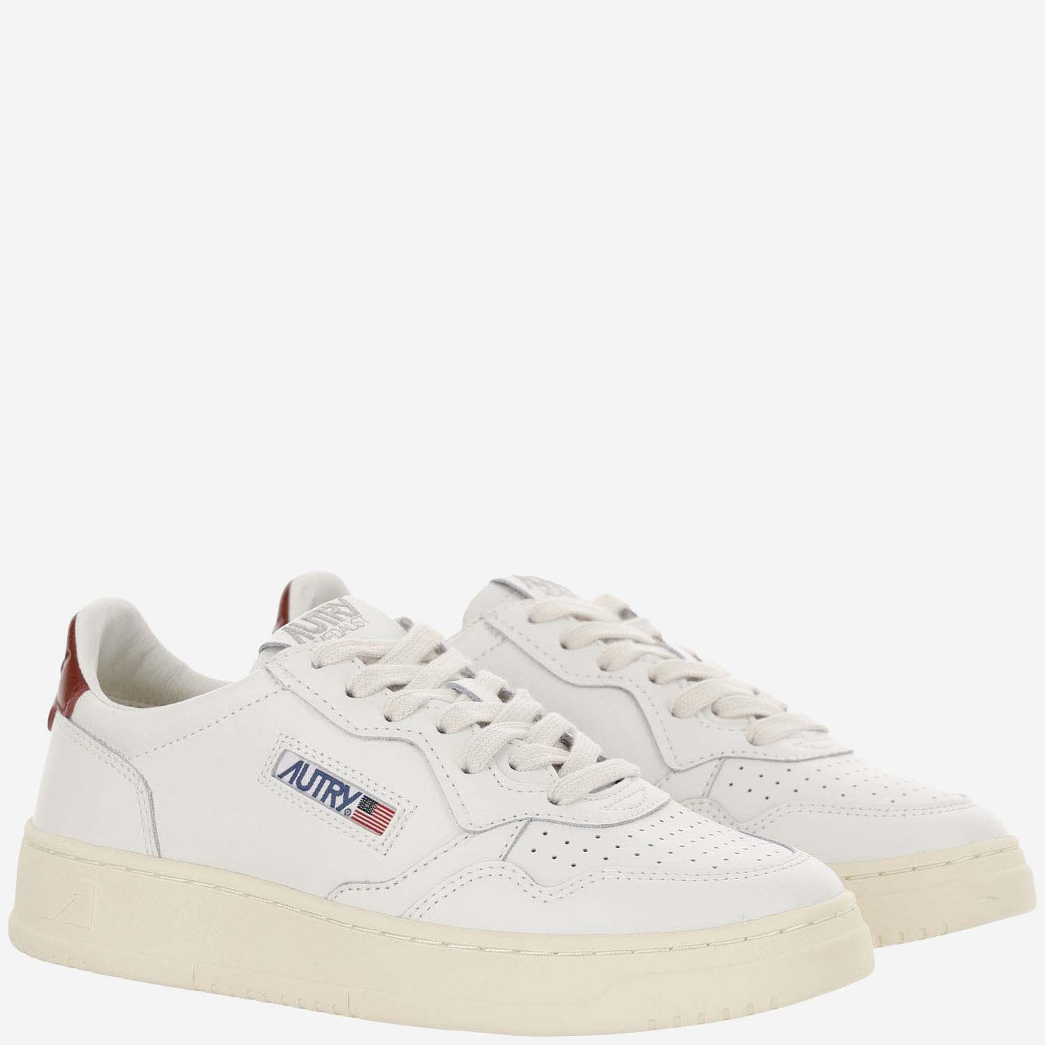 Shop Autry Low Medalist Sneakers In White
