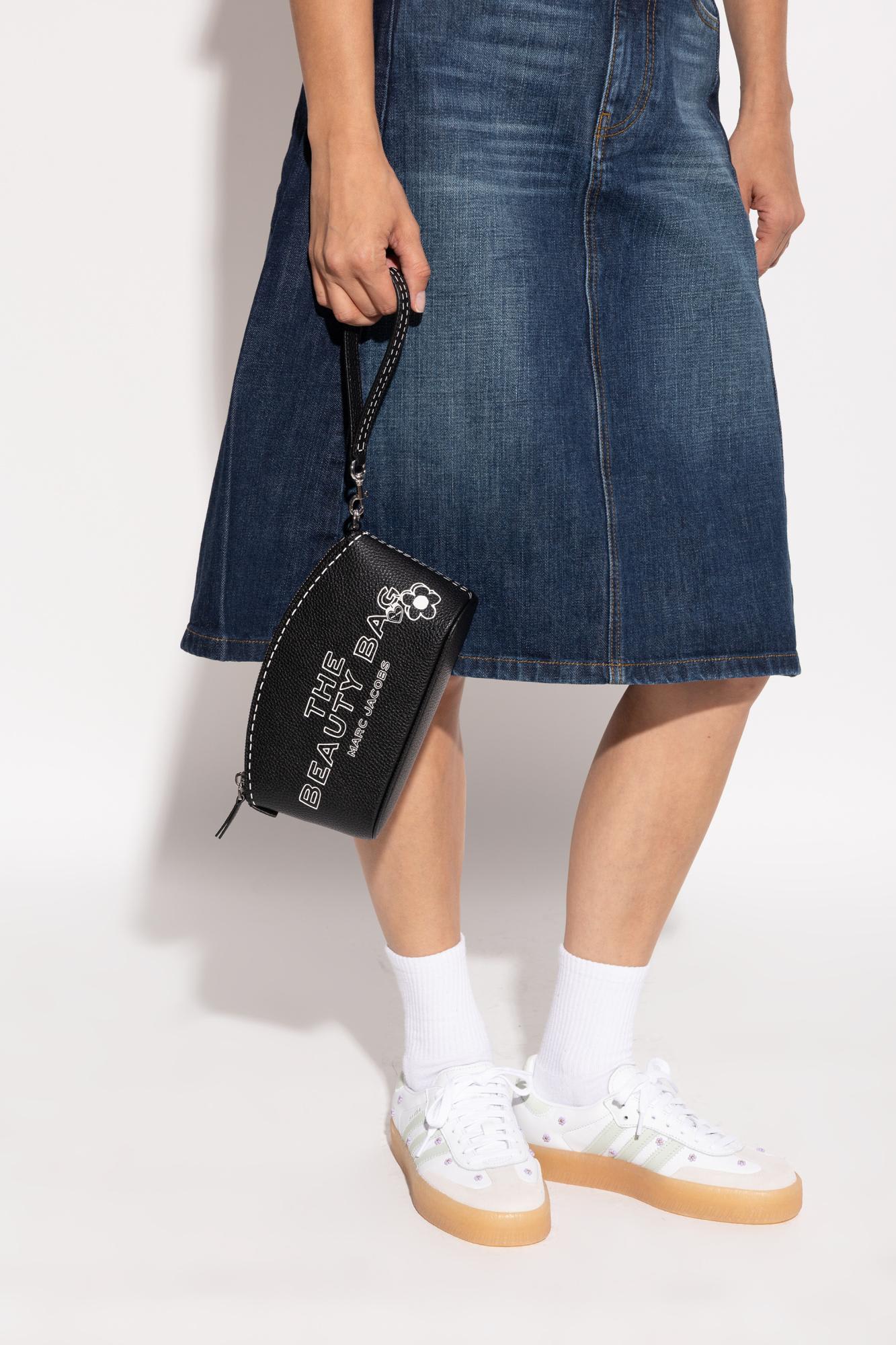 Marc Jacobs Cosmetic Bag With Logo In Brown