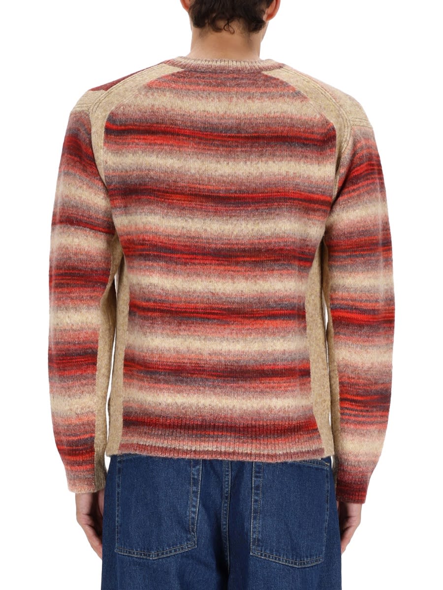 Paul Smith Striped Sweater In Red