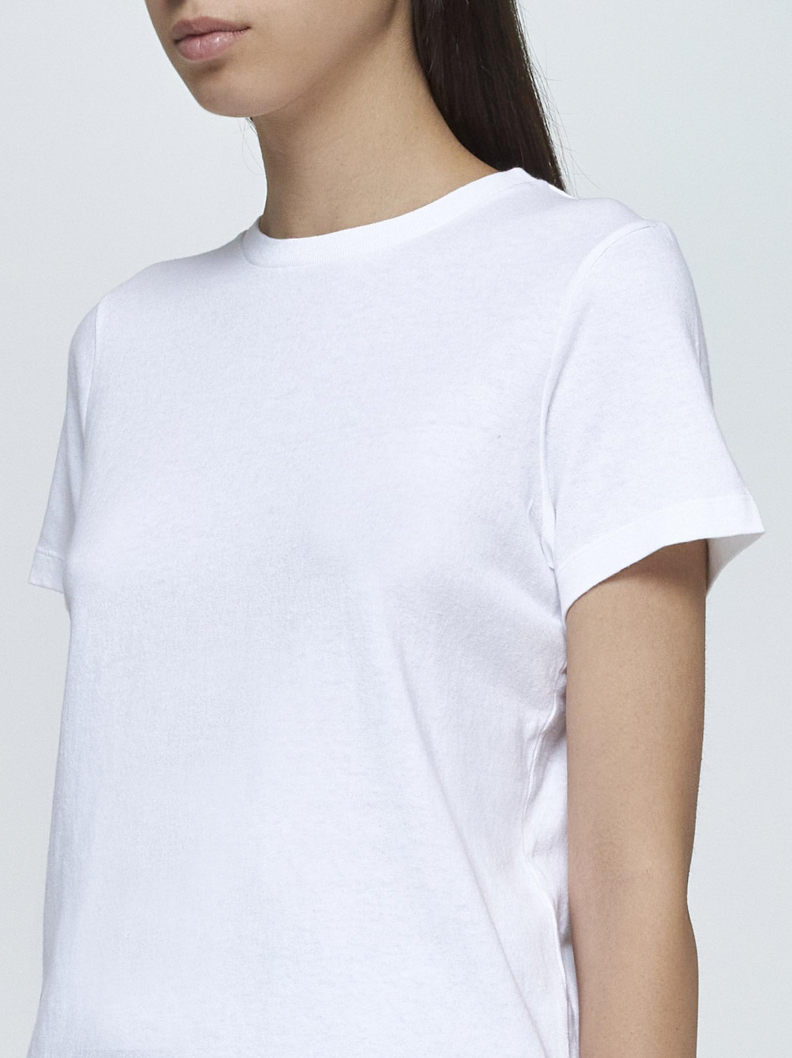 Shop Khaite Samson Cotton T-shirt In White