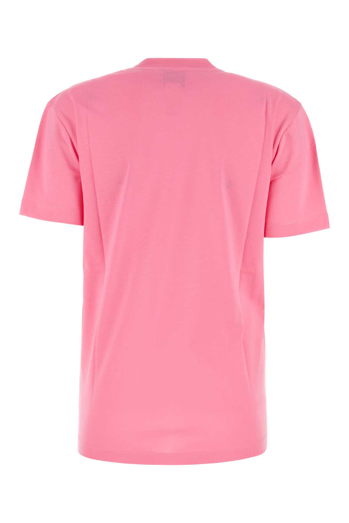 Shop Patou Pink Cotton T-shirt In Hotpink