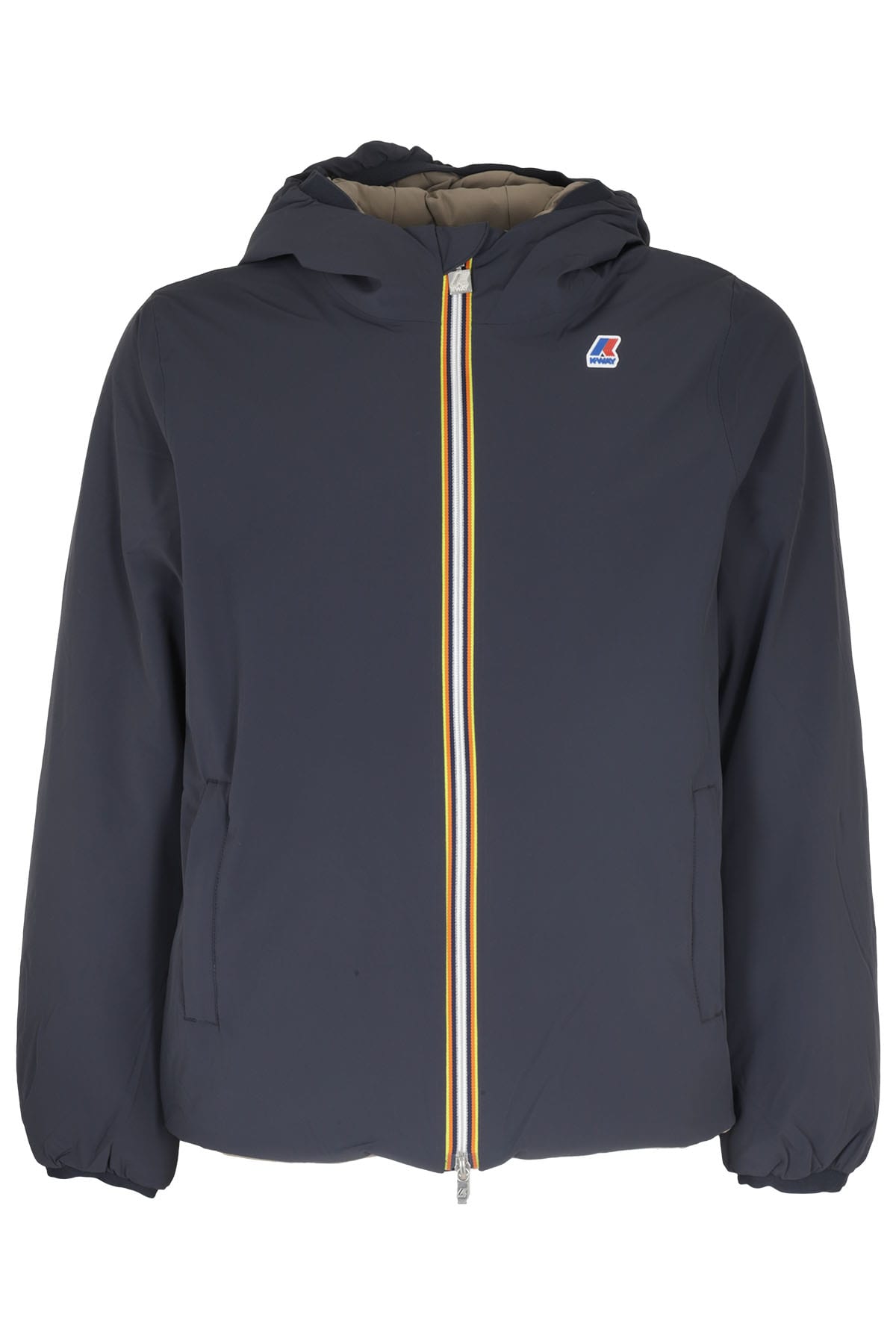 K-way Jack Stretch Dot Jacket In Blue