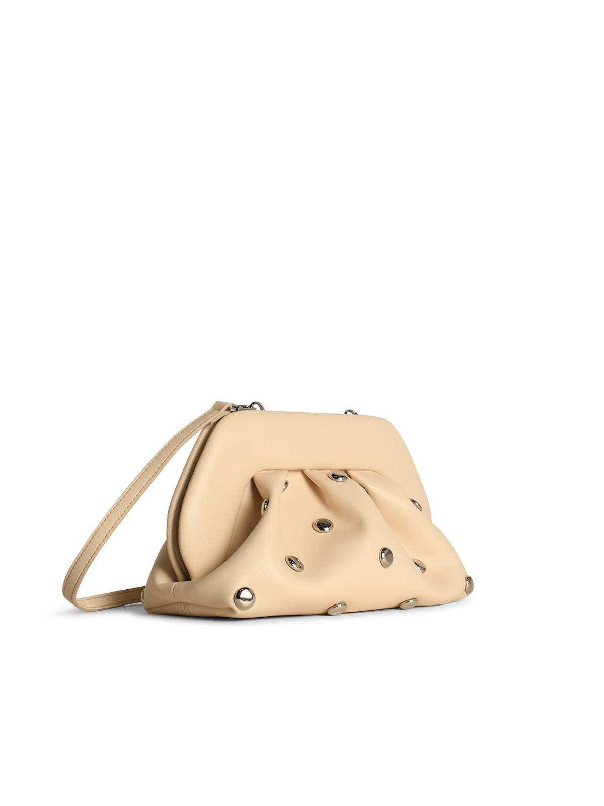 Shop Themoirè Tia Cream Vegan Leather Bag