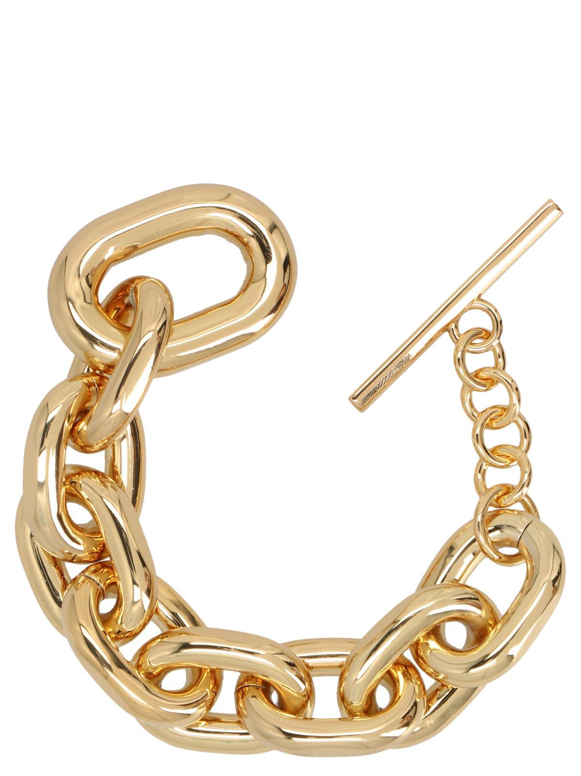 Shop Rabanne Chain Bracelet In Gold