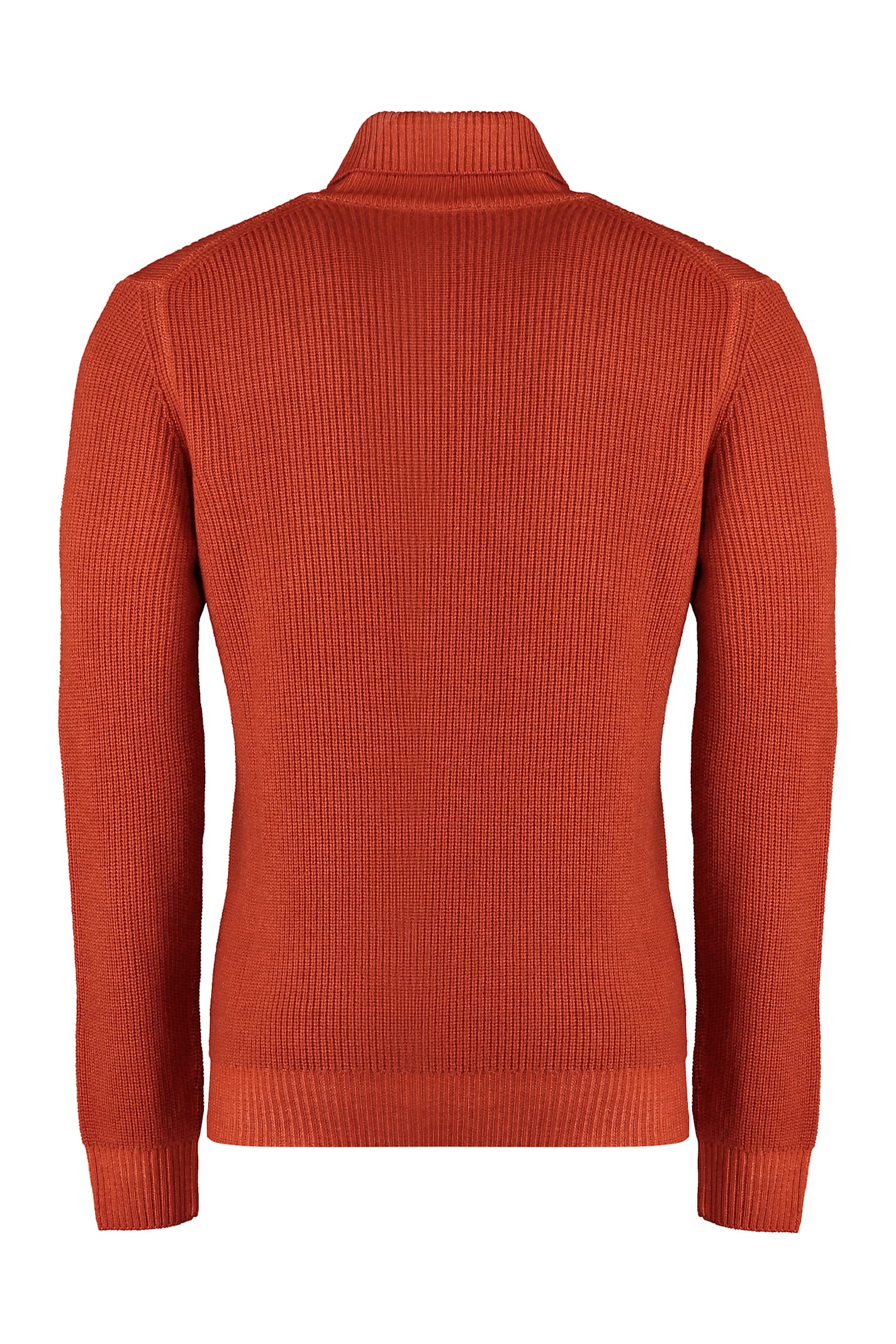 Moorer Todi Wool Turtleneck Sweater In Brown