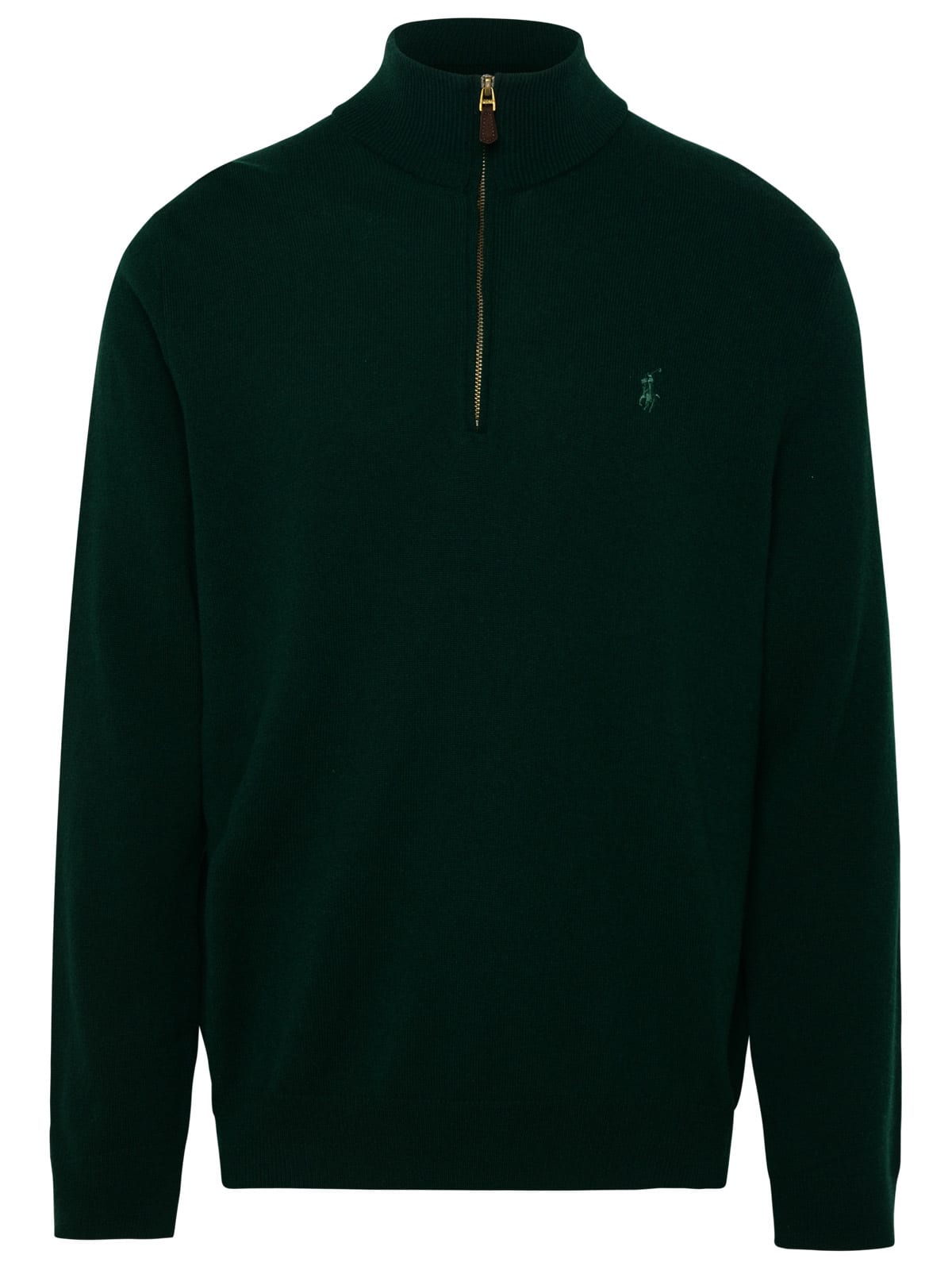 Shop Polo Ralph Lauren Green Wool Sweater