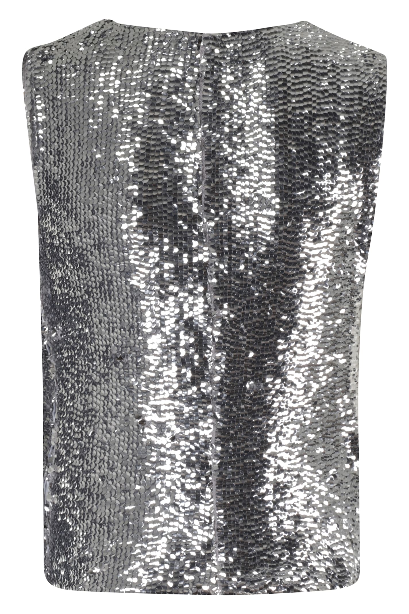 Giuseppe Di Morabito Sequin Draped Top In Metallic