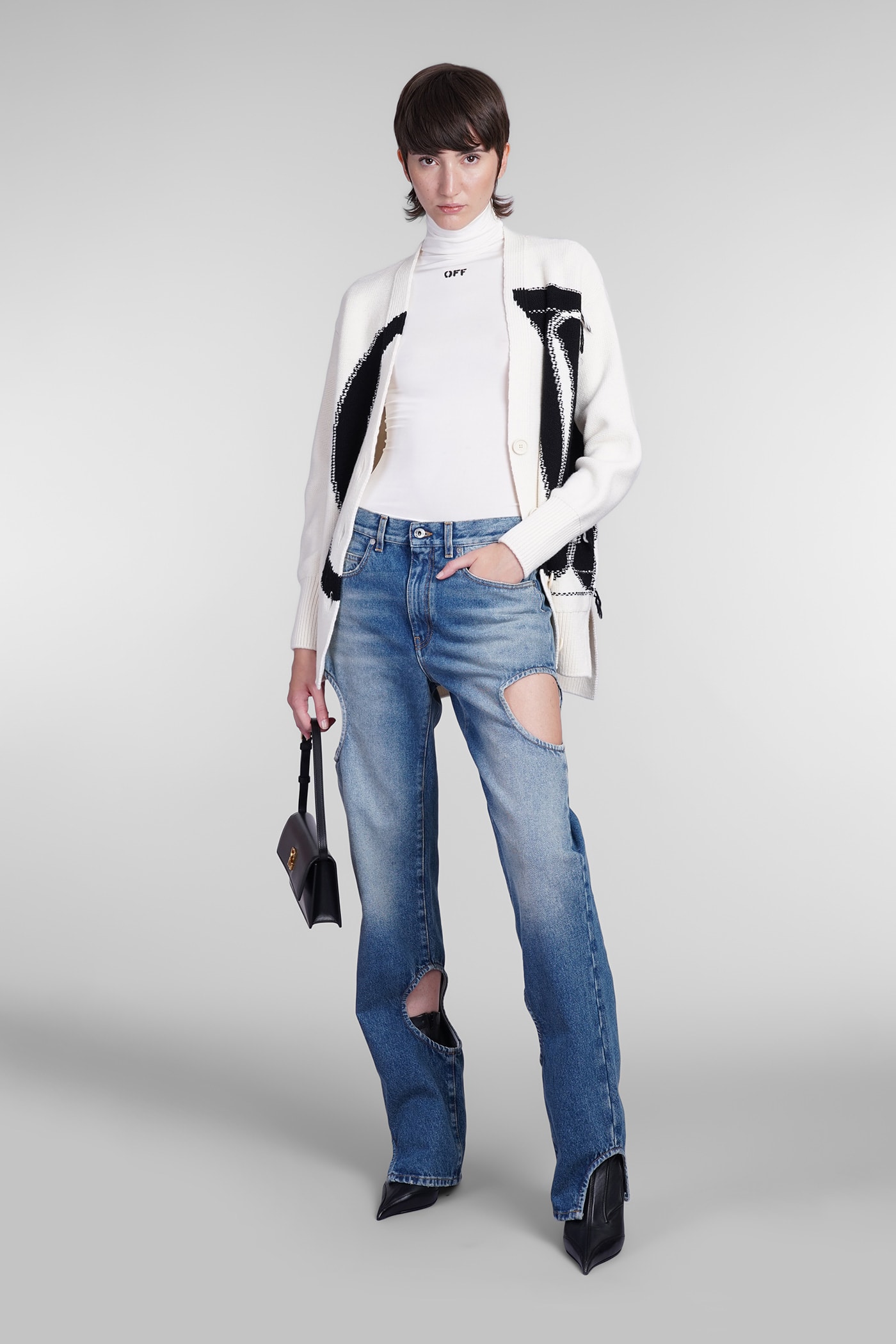 Shop Off-white Jeans In Blue Cotton