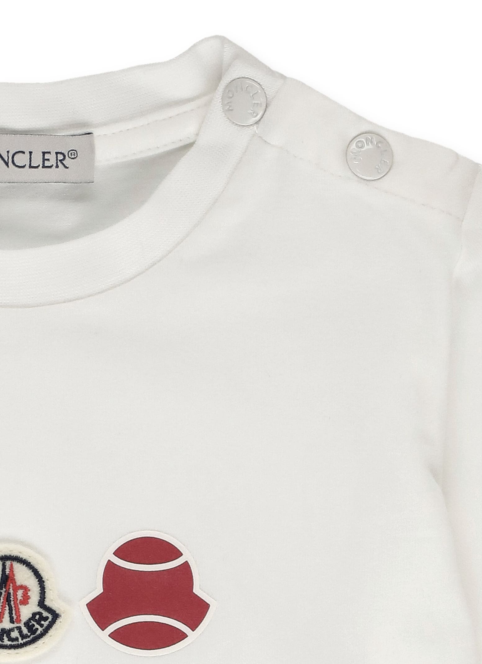 Shop Moncler T-shirt With Logo In White