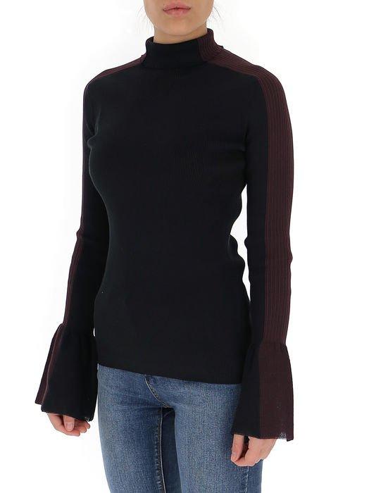 Shop Moncler 1952 High Neck Contrast Trim Sweater In Black