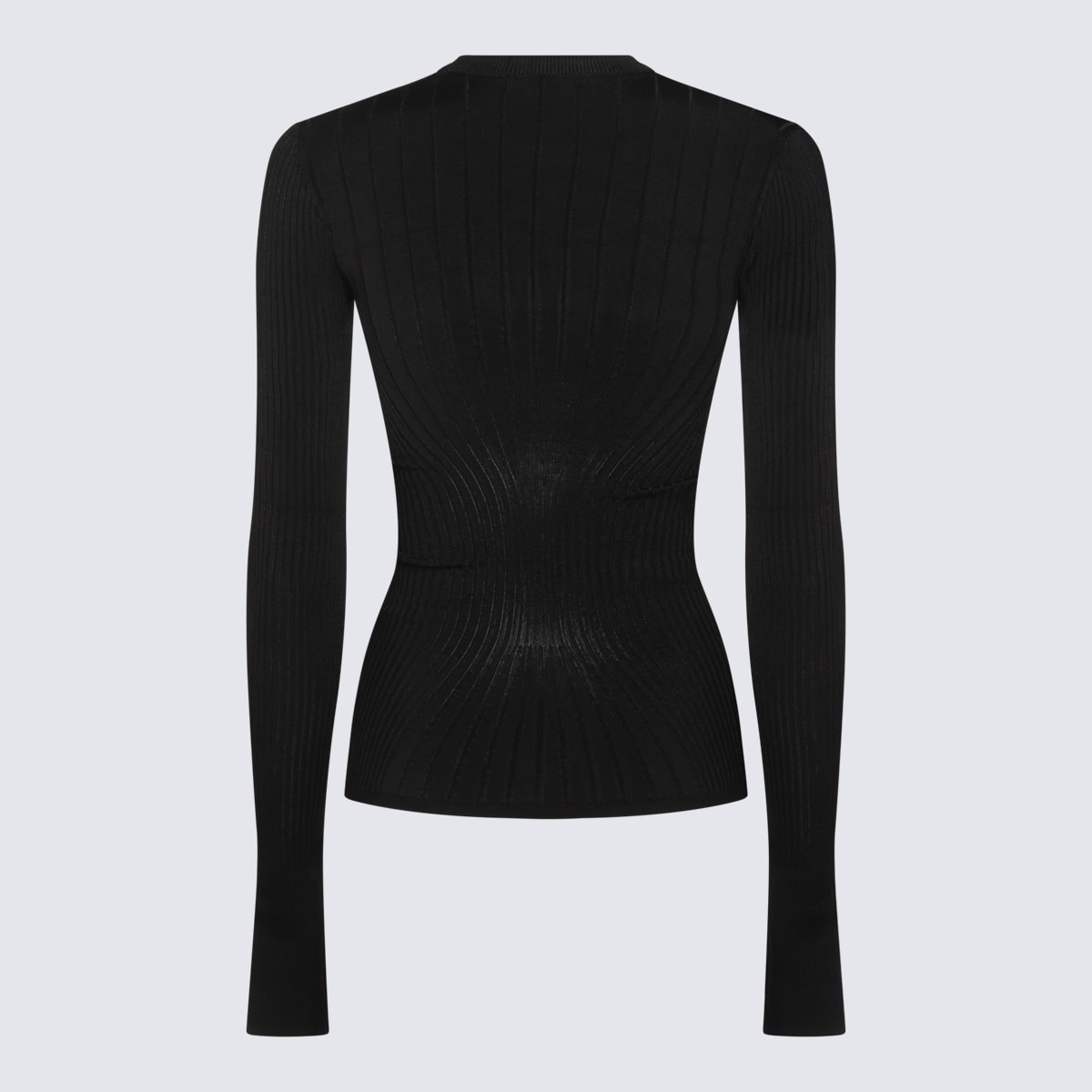 Shop Mugler Black Knitwear