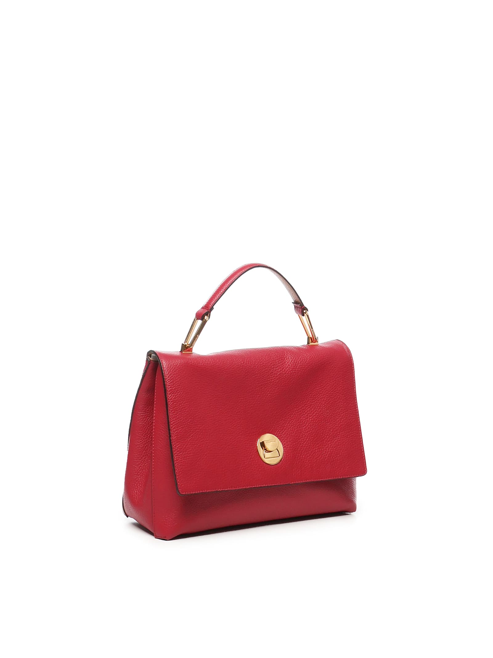 COCCINELLE LIYA HAND BAG IN GRAINED LEATHER