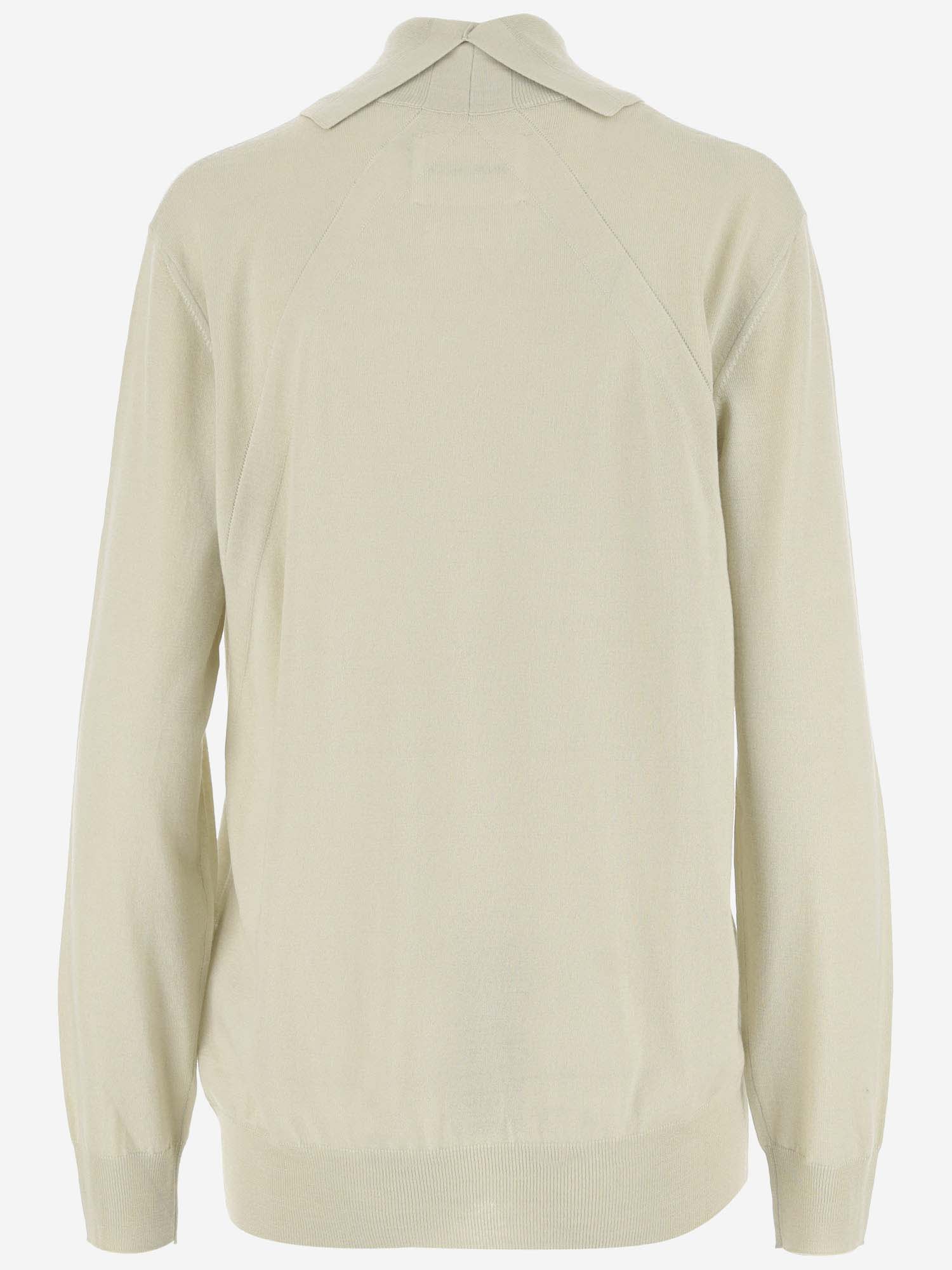 Shop Jil Sander Wool Pullover In Ivory