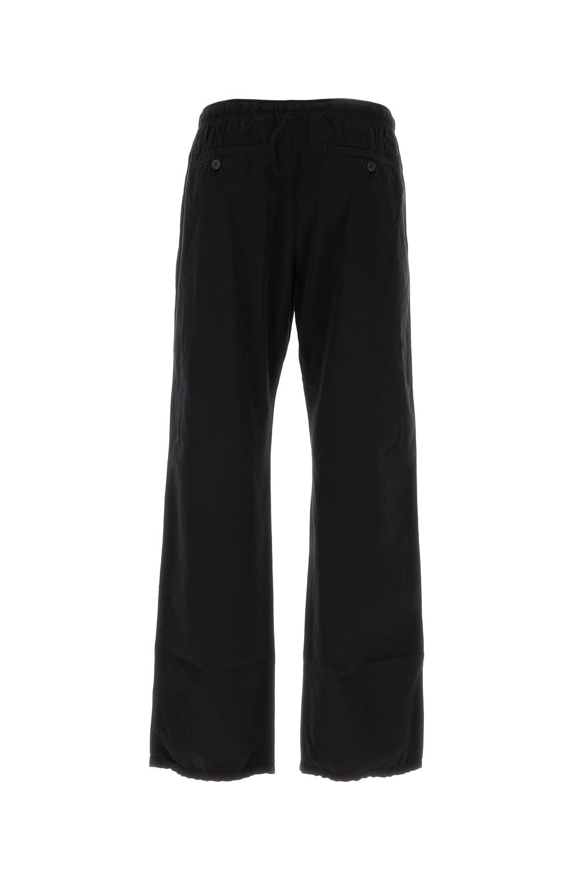 Shop Palm Angels Pantalone In Blackwhit