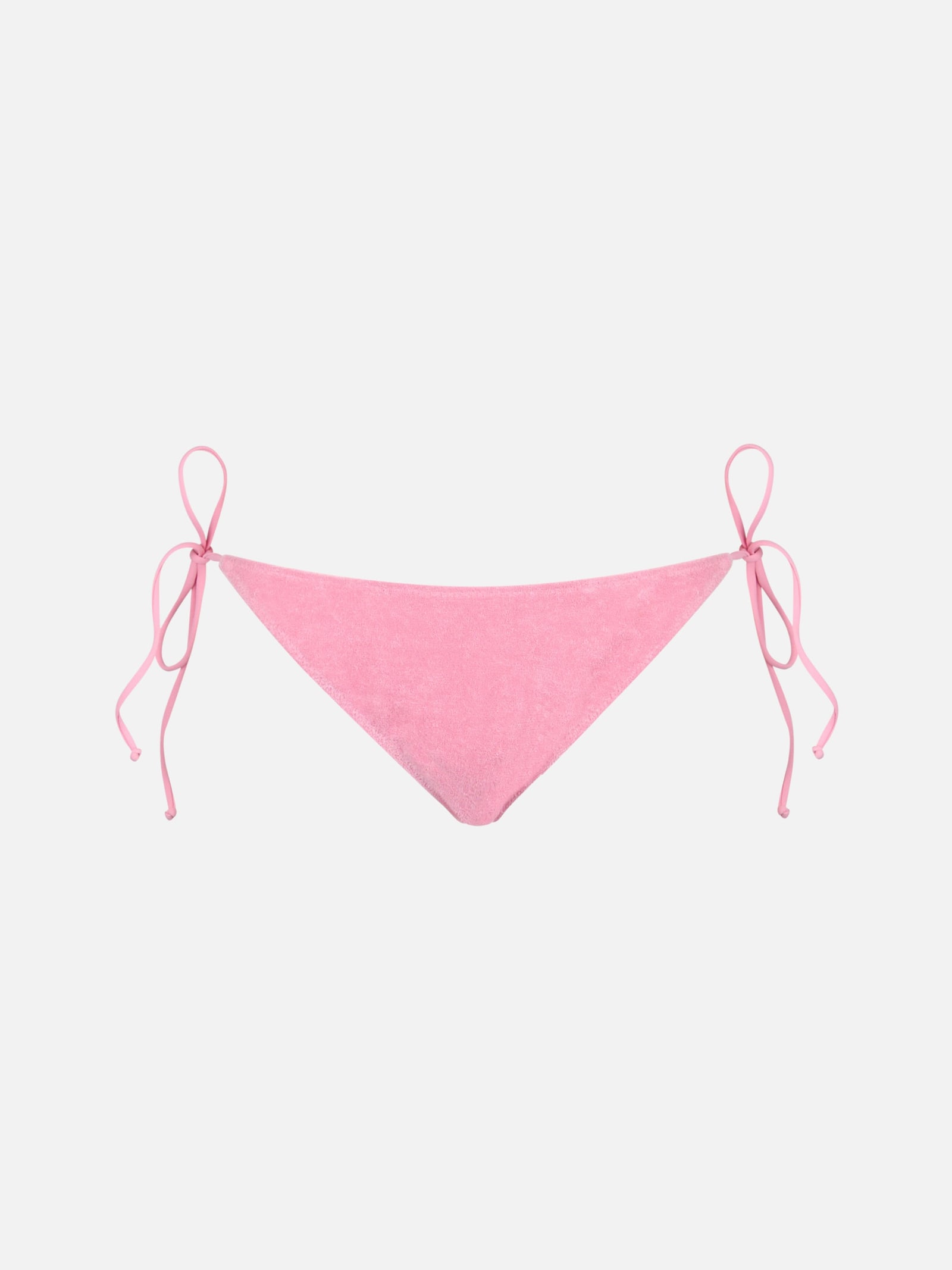Mc2 Saint Barth Woman Terry Cotton Classic Swim Briefs Virgo In Pink
