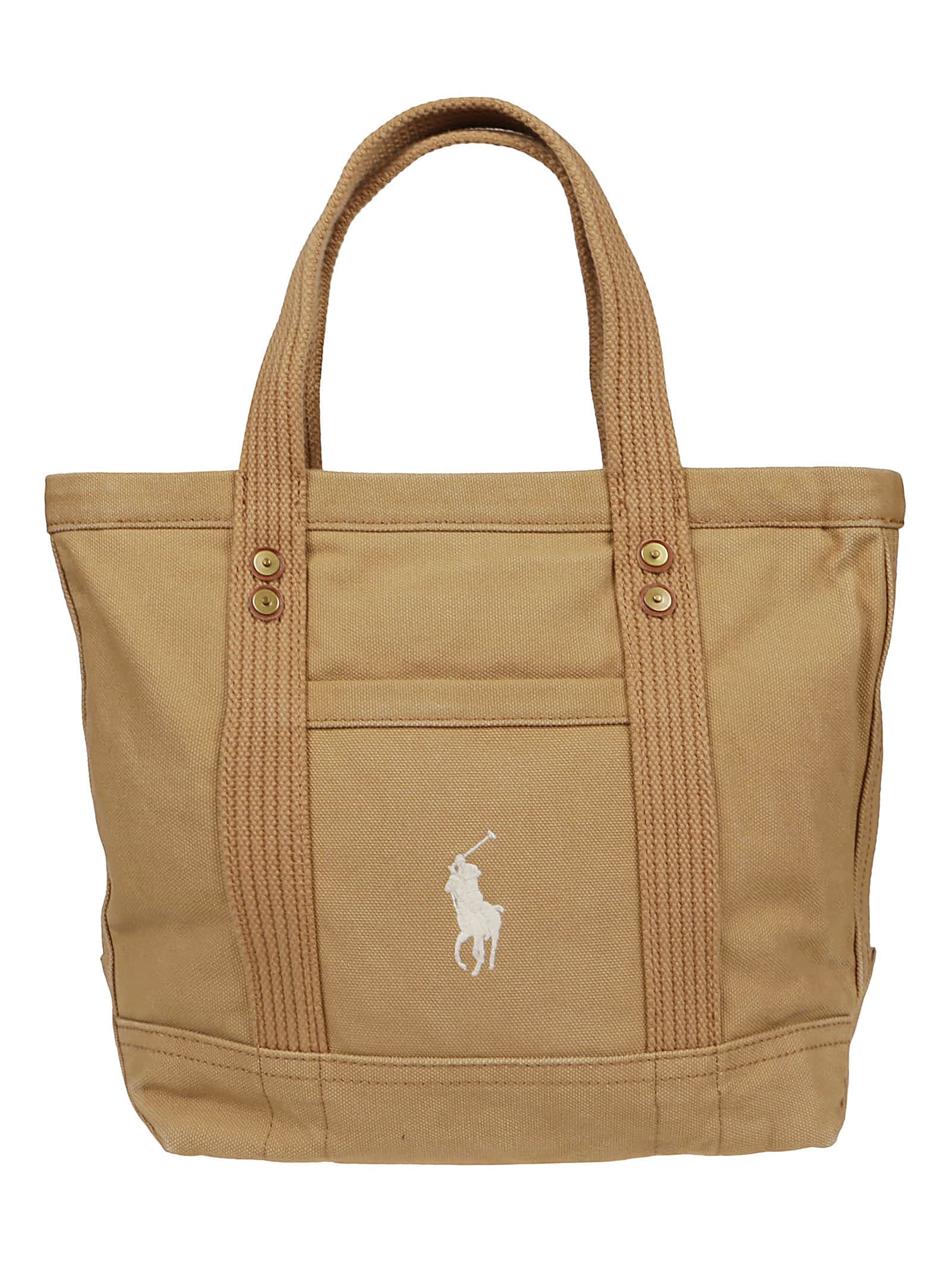 Ralph Lauren Beige Cotton Shopping Bag