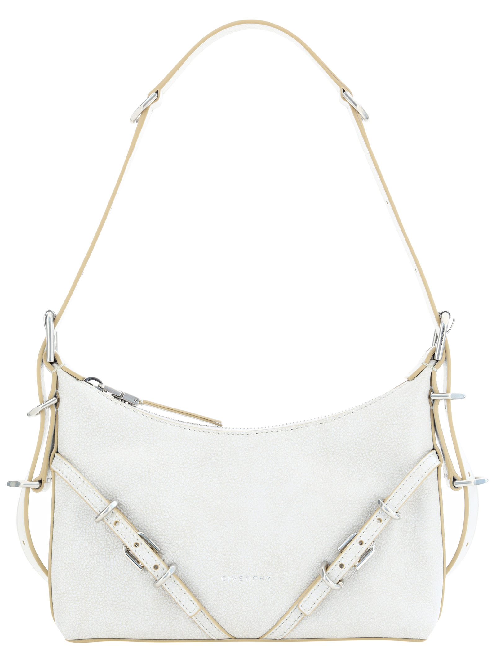 Shop Givenchy Voyou Mini Shoulder Bag In White