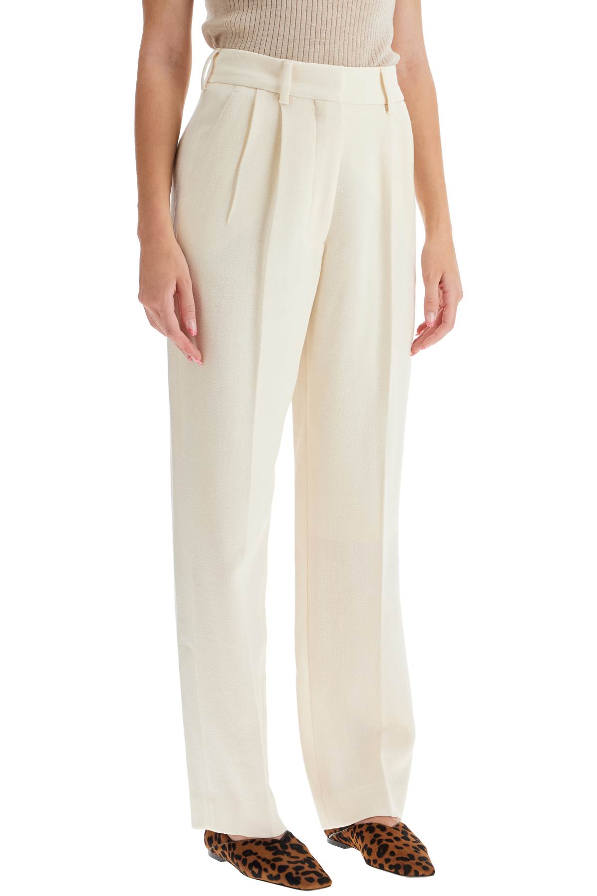 Shop Blazé Milano Resolute Cream Fox Pants For In Cream (white)