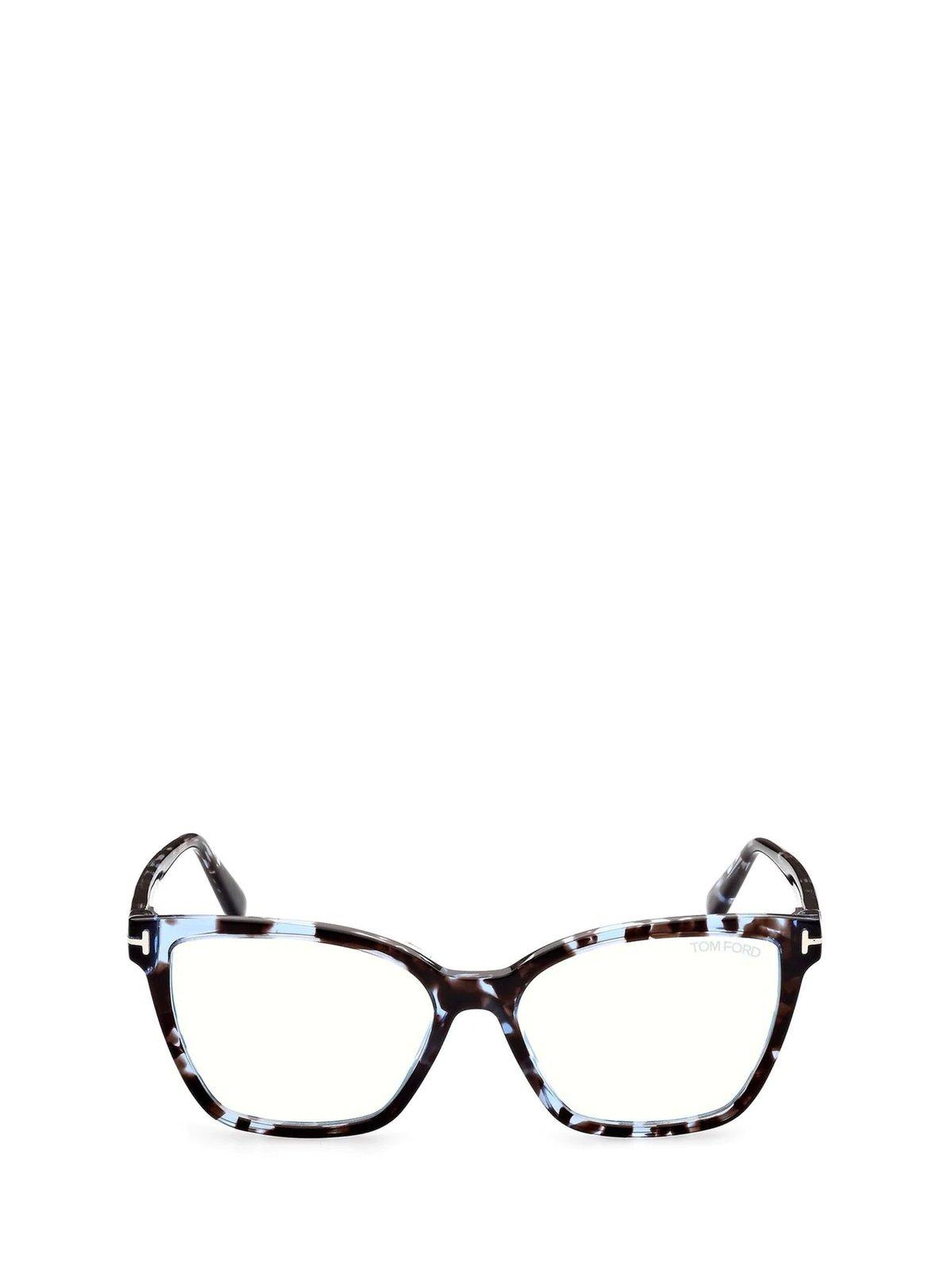 Shop Tom Ford Butterfly Frame Glasses In 055