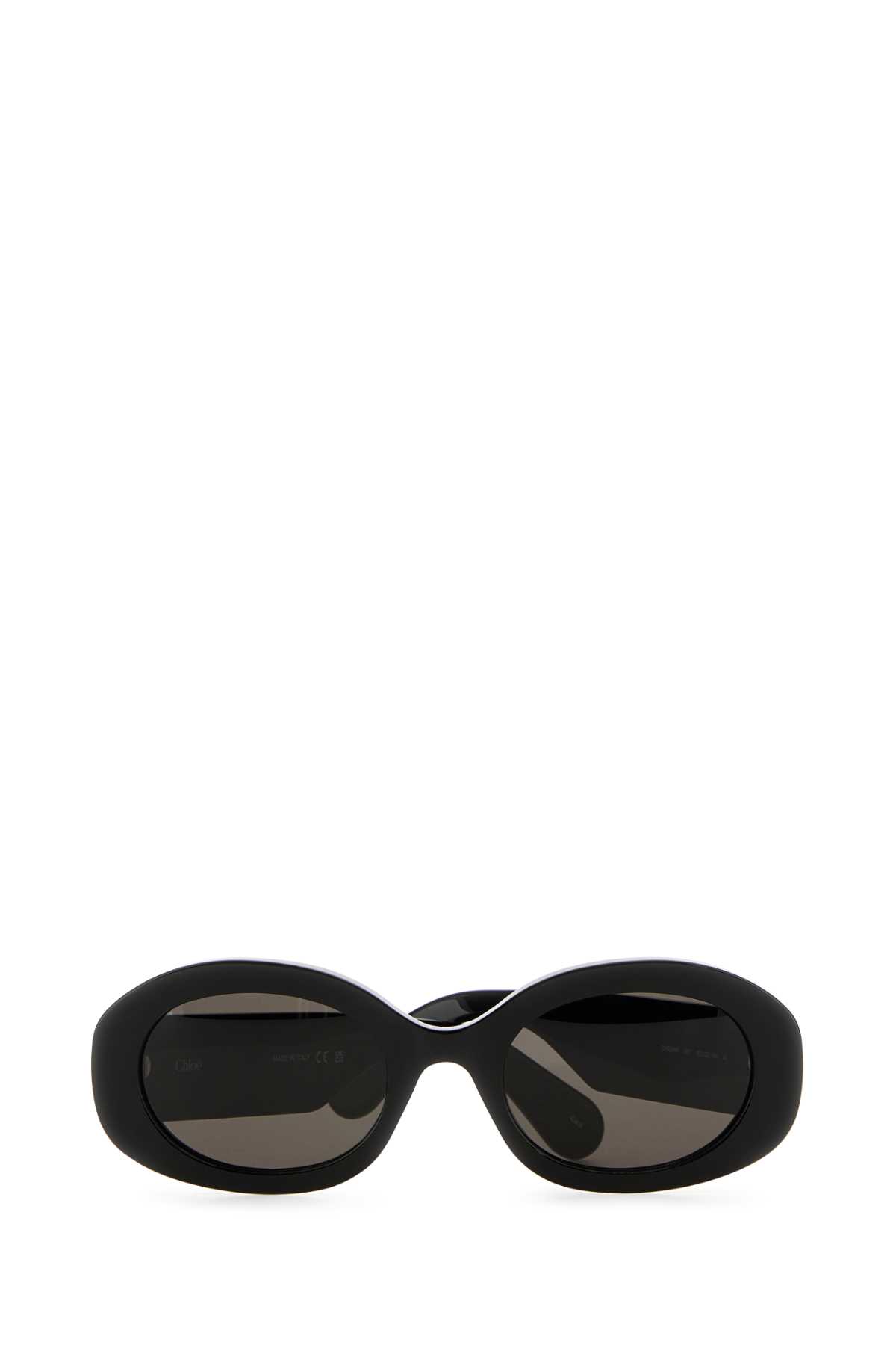 Shop Chloé Black Acetate Sunglasses