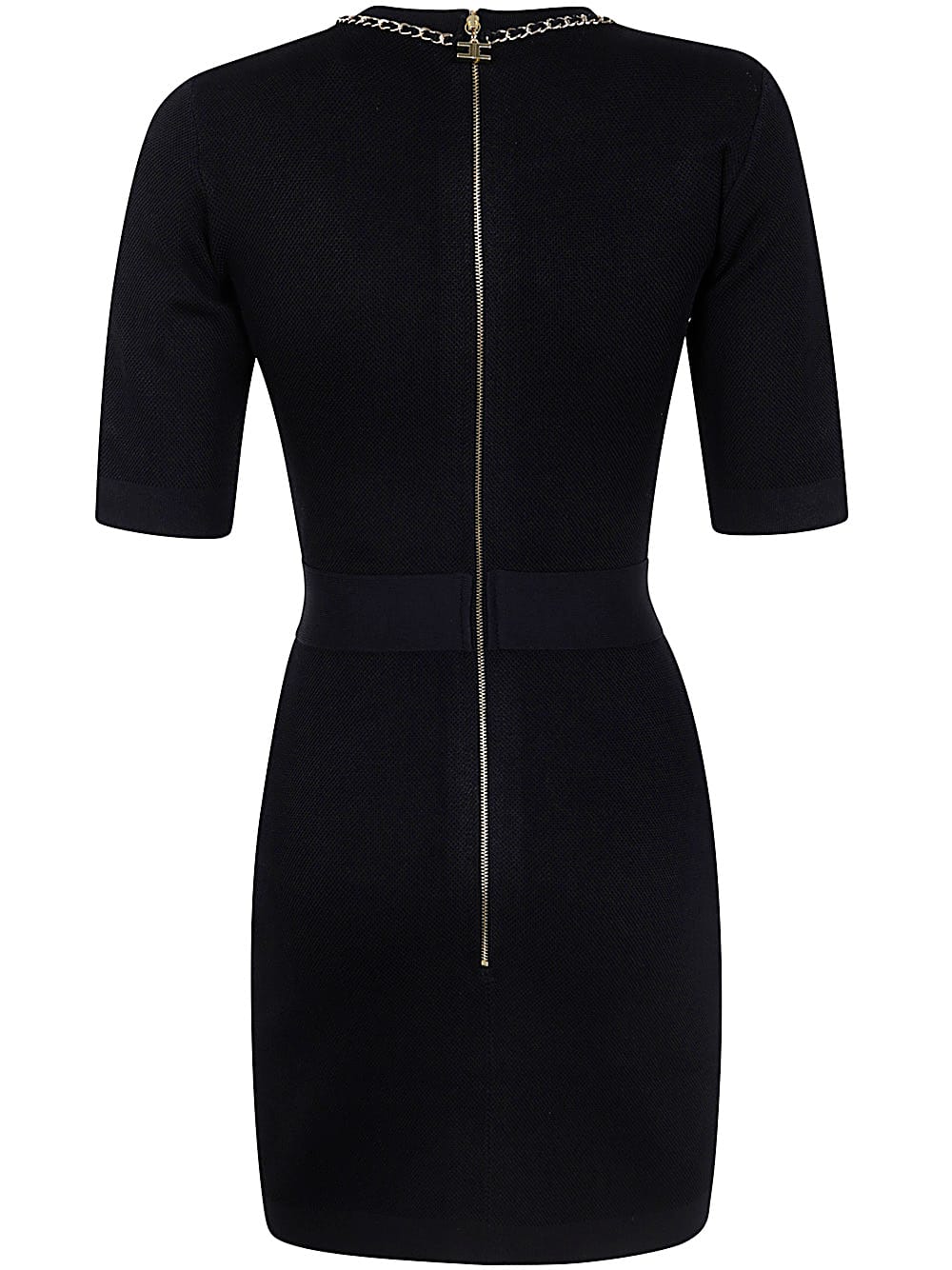 Shop Elisabetta Franchi Mini Dress In Black