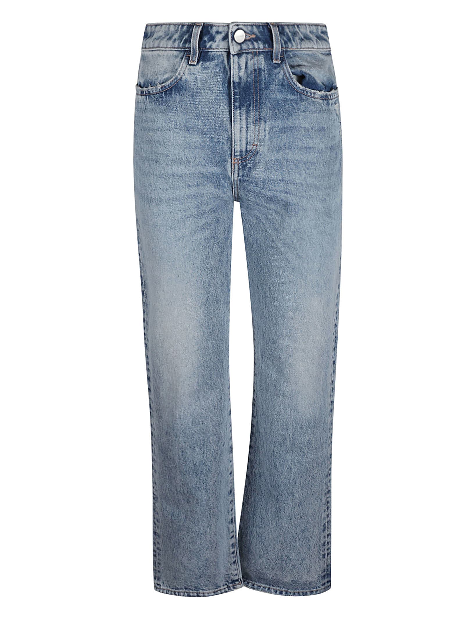ICON DENIM CLASSIC FITTED BUTTONED JEANS