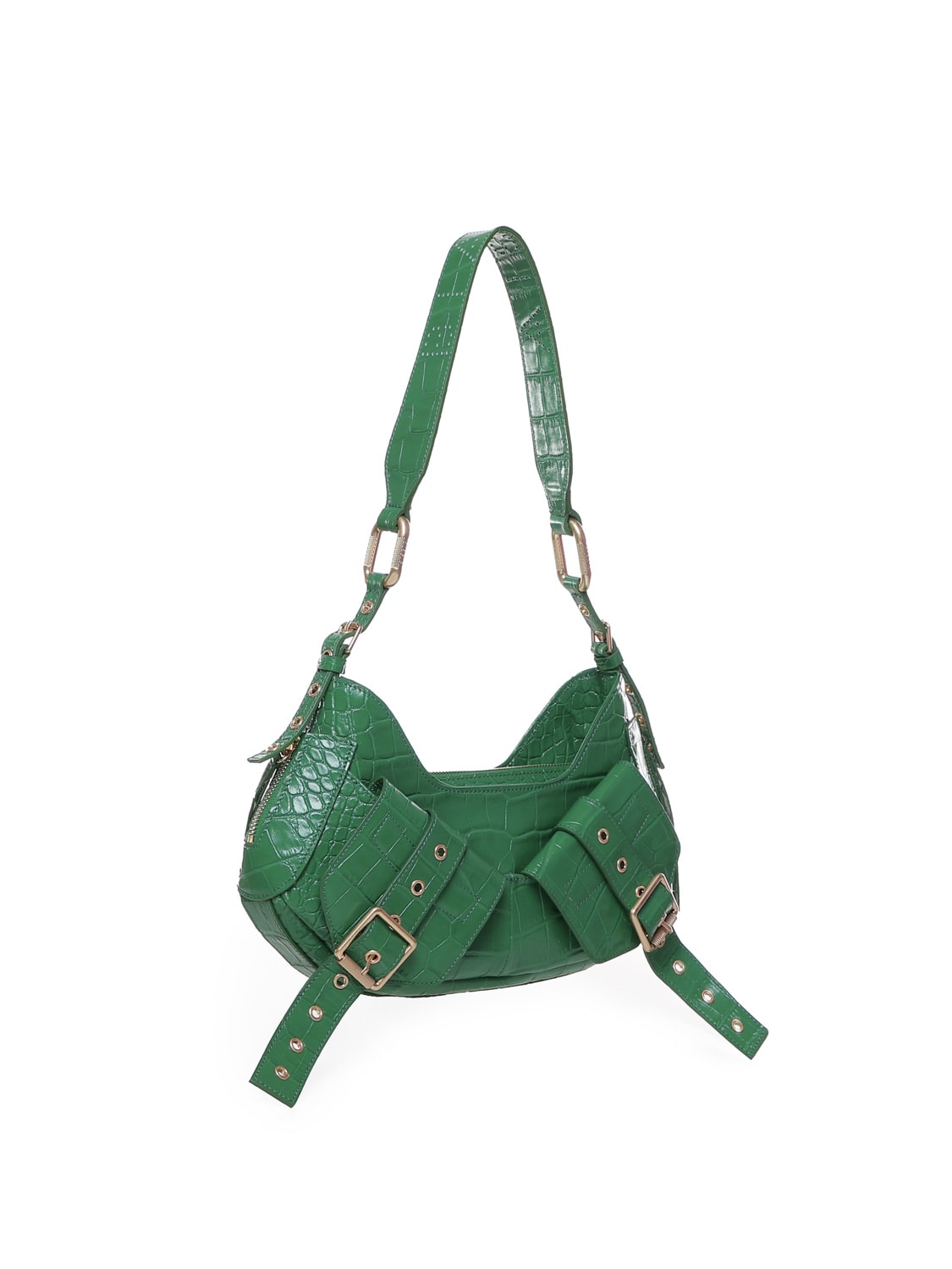 Shop Biasia Shoulder Bag Y2k.001 In Emerald Green