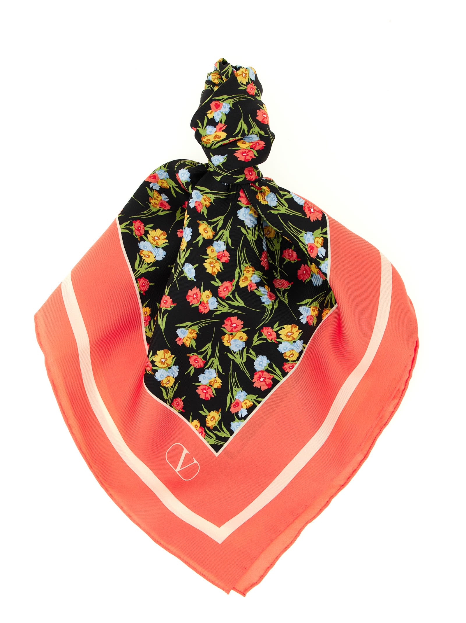Valentino Apres Lhivier Print Scarf In Multi
