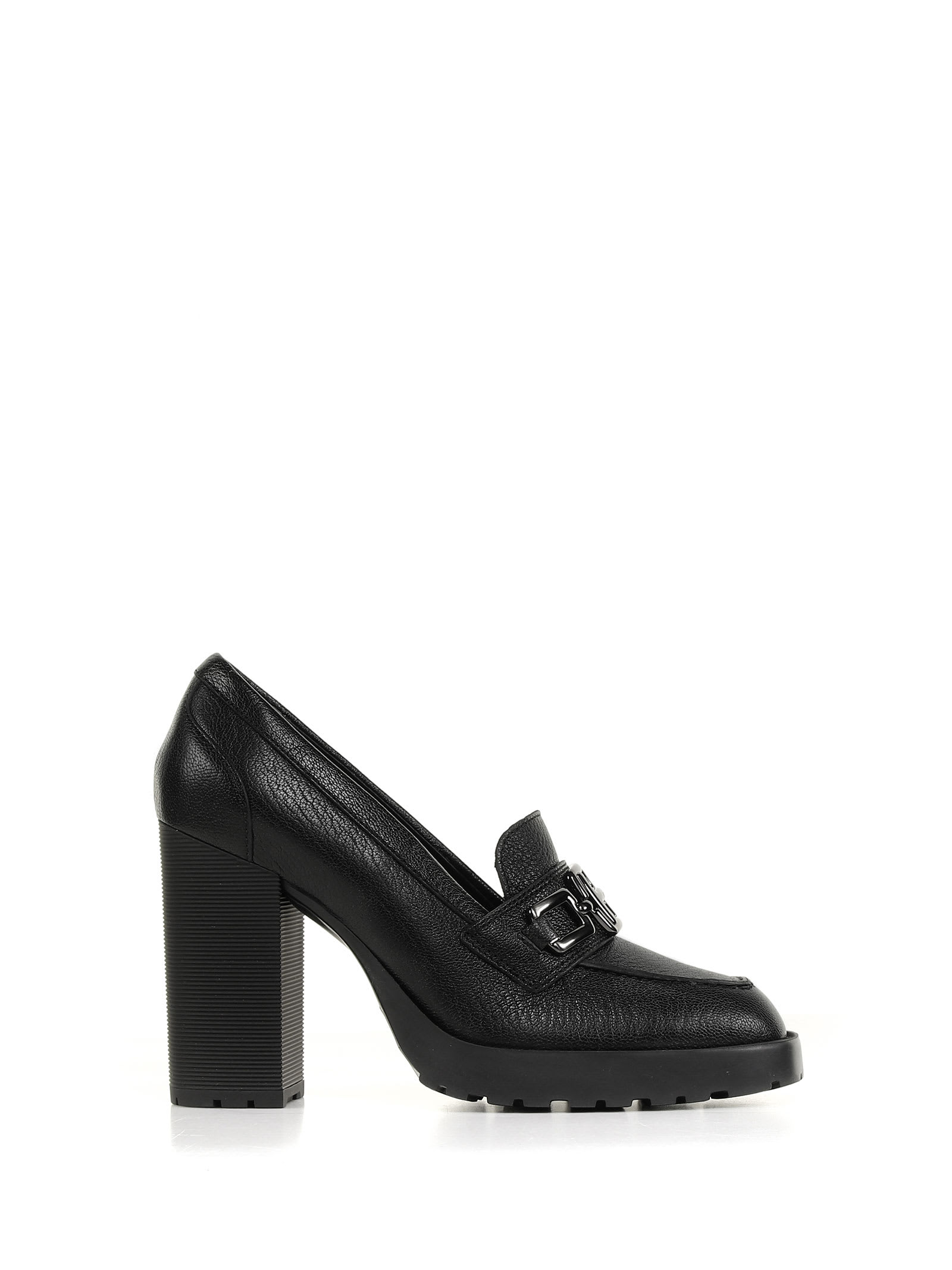 Hogan Loafer With Heel And H Chain