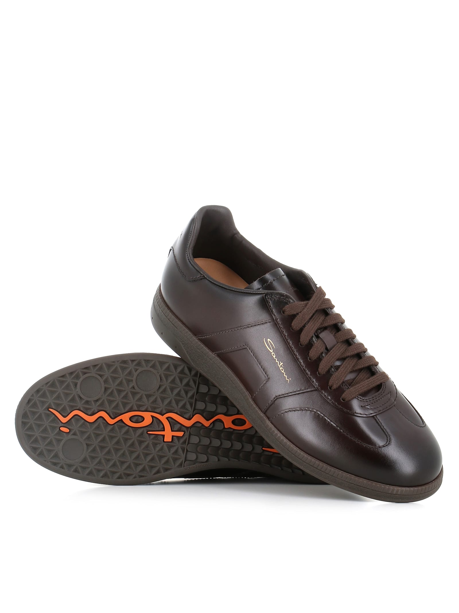 Santoni Sneaker Dbs Oly In Brown