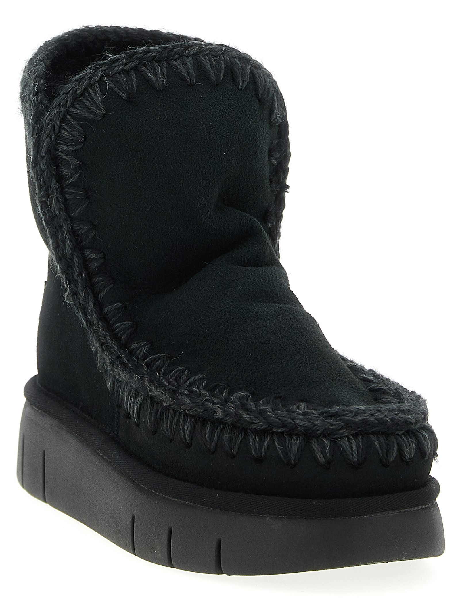 Mou Eskimo 18 Bounce Ankle Boots In Black