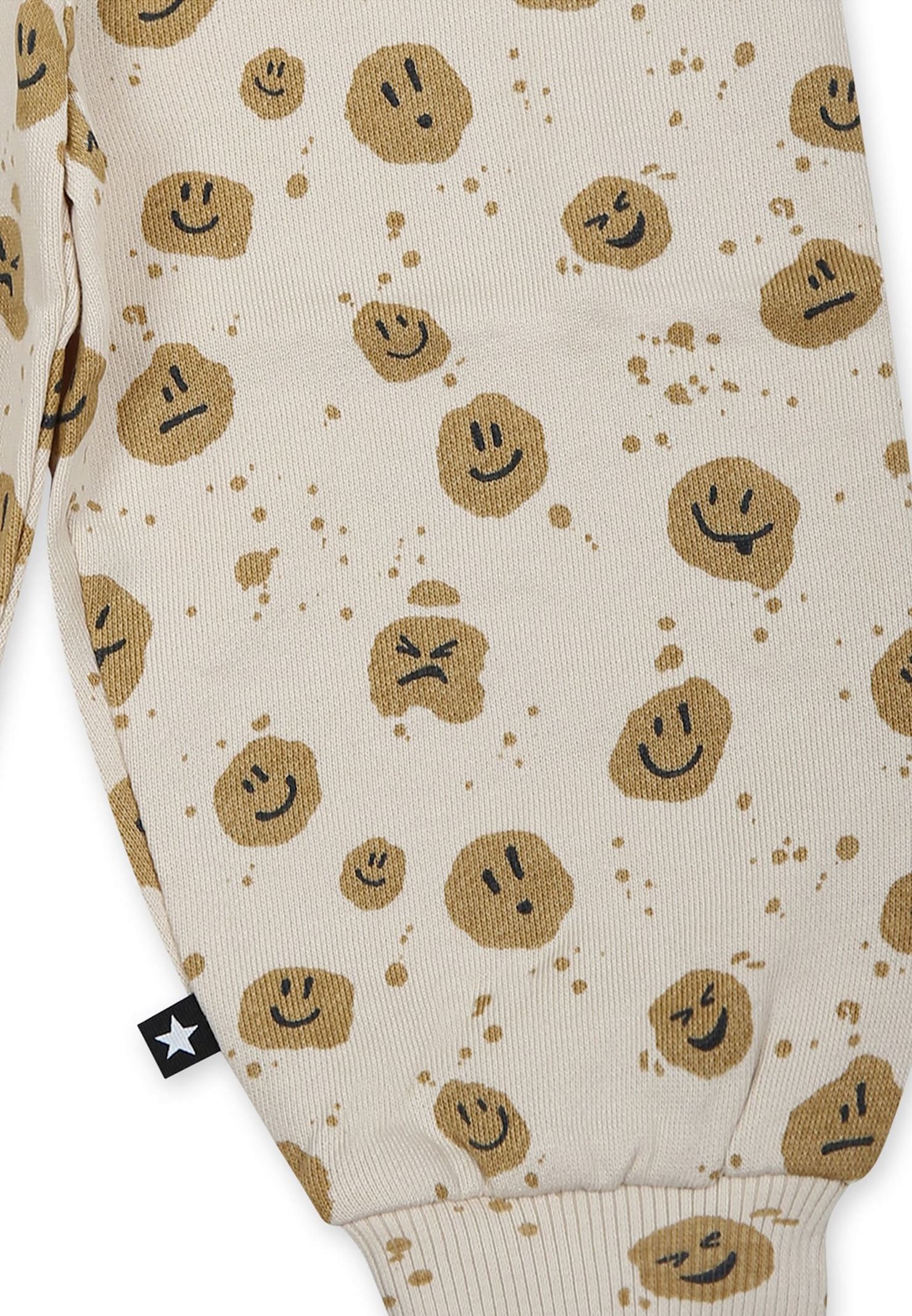 Molo Mood Dots-printed Trousers In Ivory