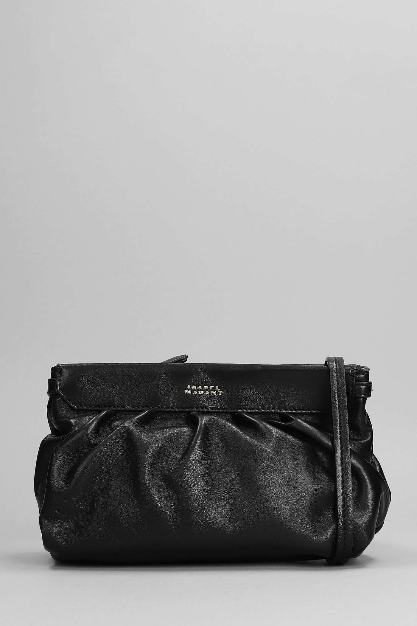 Isabel Marant Luz Small Clutch In Black Leather