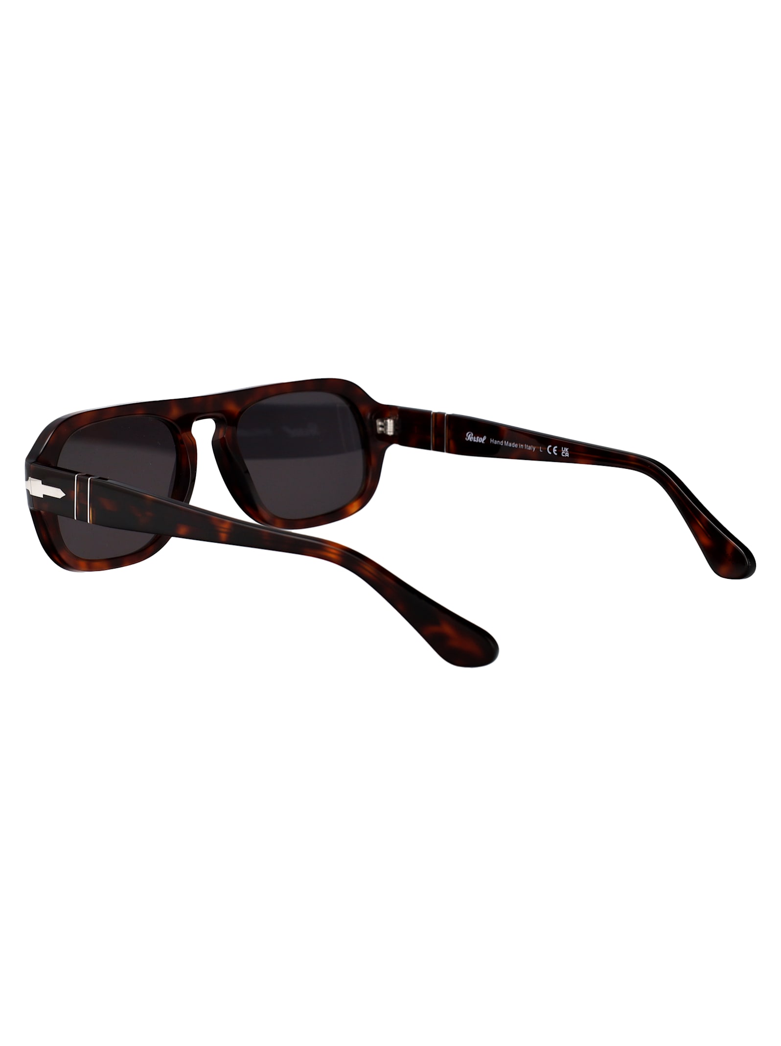 Persol Havana Acetate Sunglasses In Black