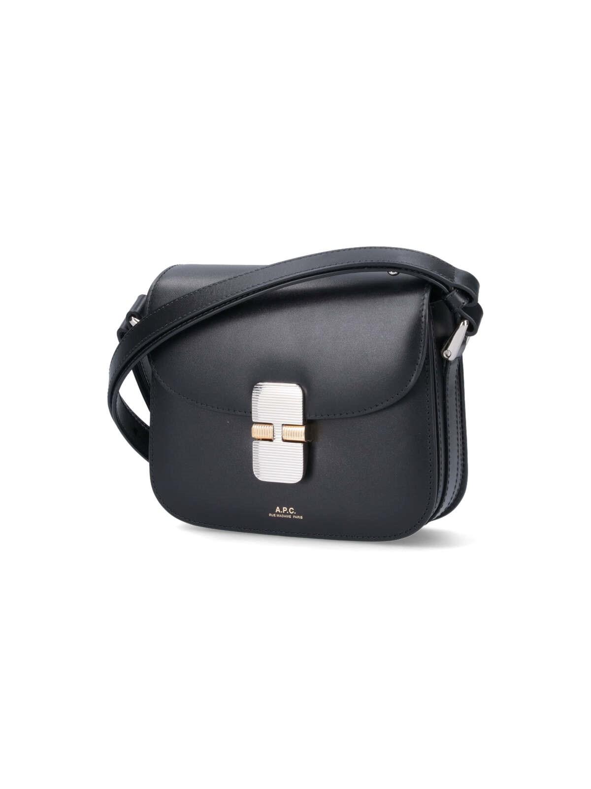 Shop Apc Grace Small Shoulder Bag In Nero