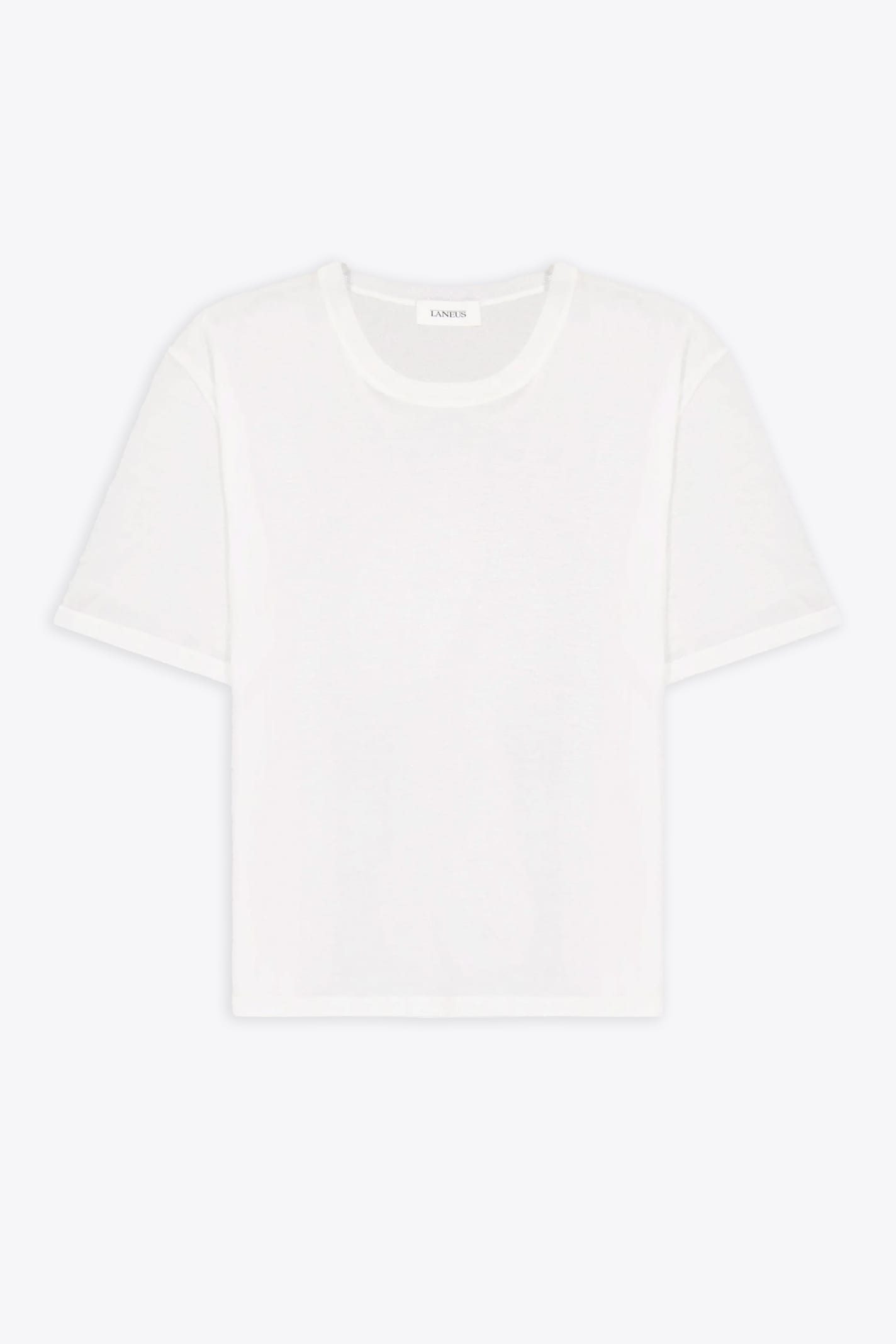 Crewneck Man White ultra-light cotton t-shirt