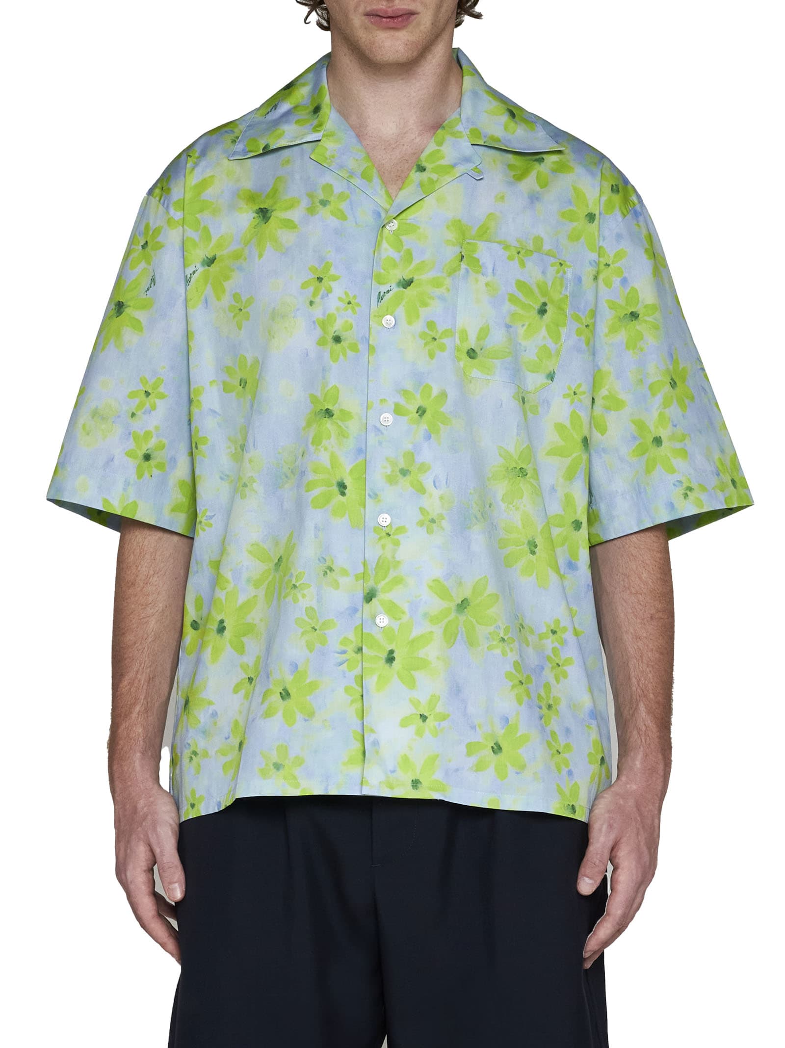 Shop Marni Shirt In Aquamarine